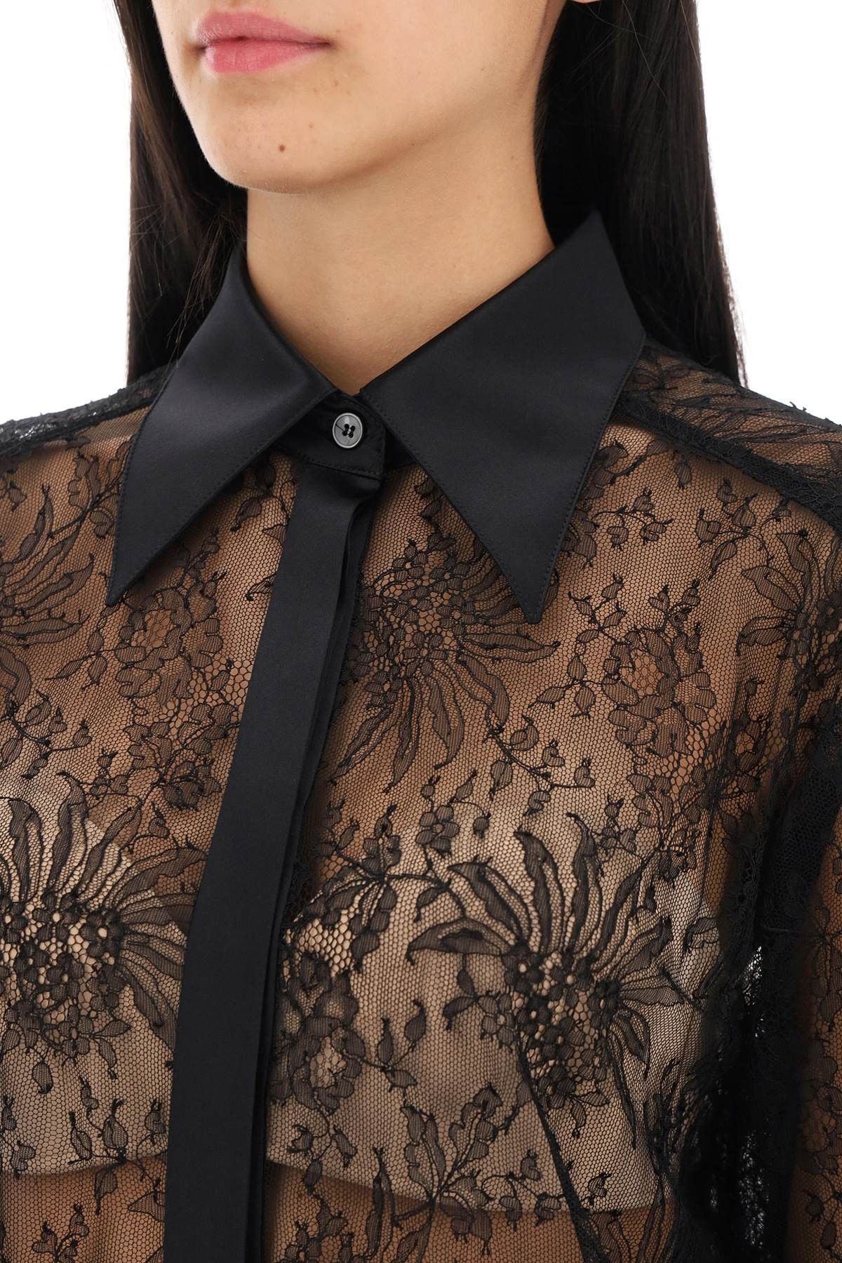 Dolce & Gabbana DOLCE & GABBANA Chantilly Lace Shirt Size S / US 4 / IT 40 - 4 Thumbnail