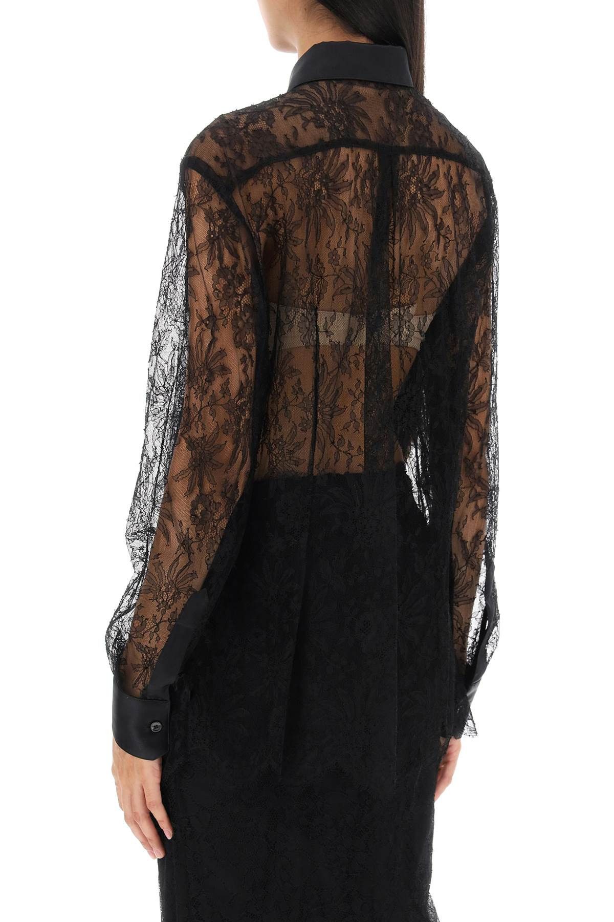 Dolce & Gabbana DOLCE & GABBANA Chantilly Lace Shirt Size S / US 4 / IT 40 - 3 Thumbnail