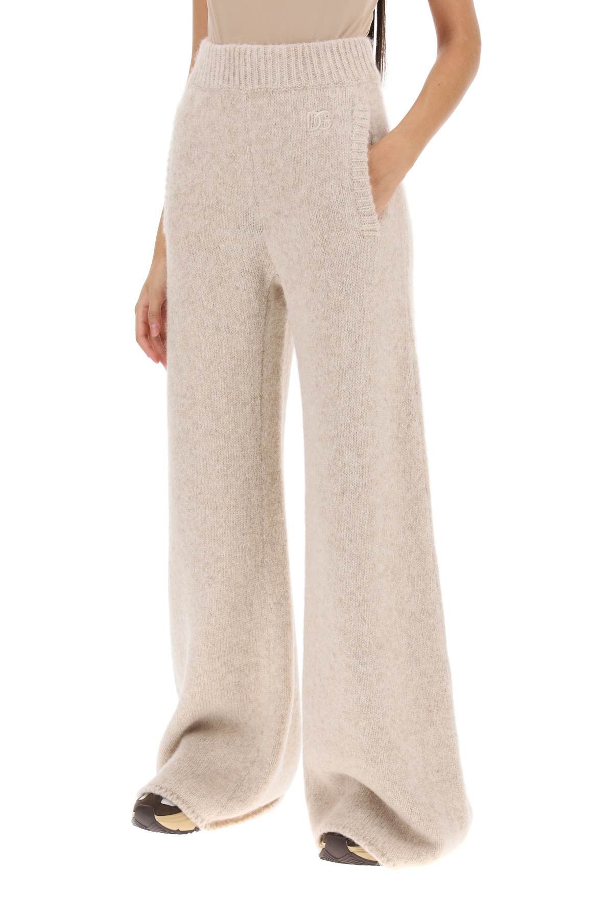 Dolce & Gabbana DOLCE & GABBANA Llama Knit Flared Pants Size 27" / US 4 / IT 40 - 4 Thumbnail