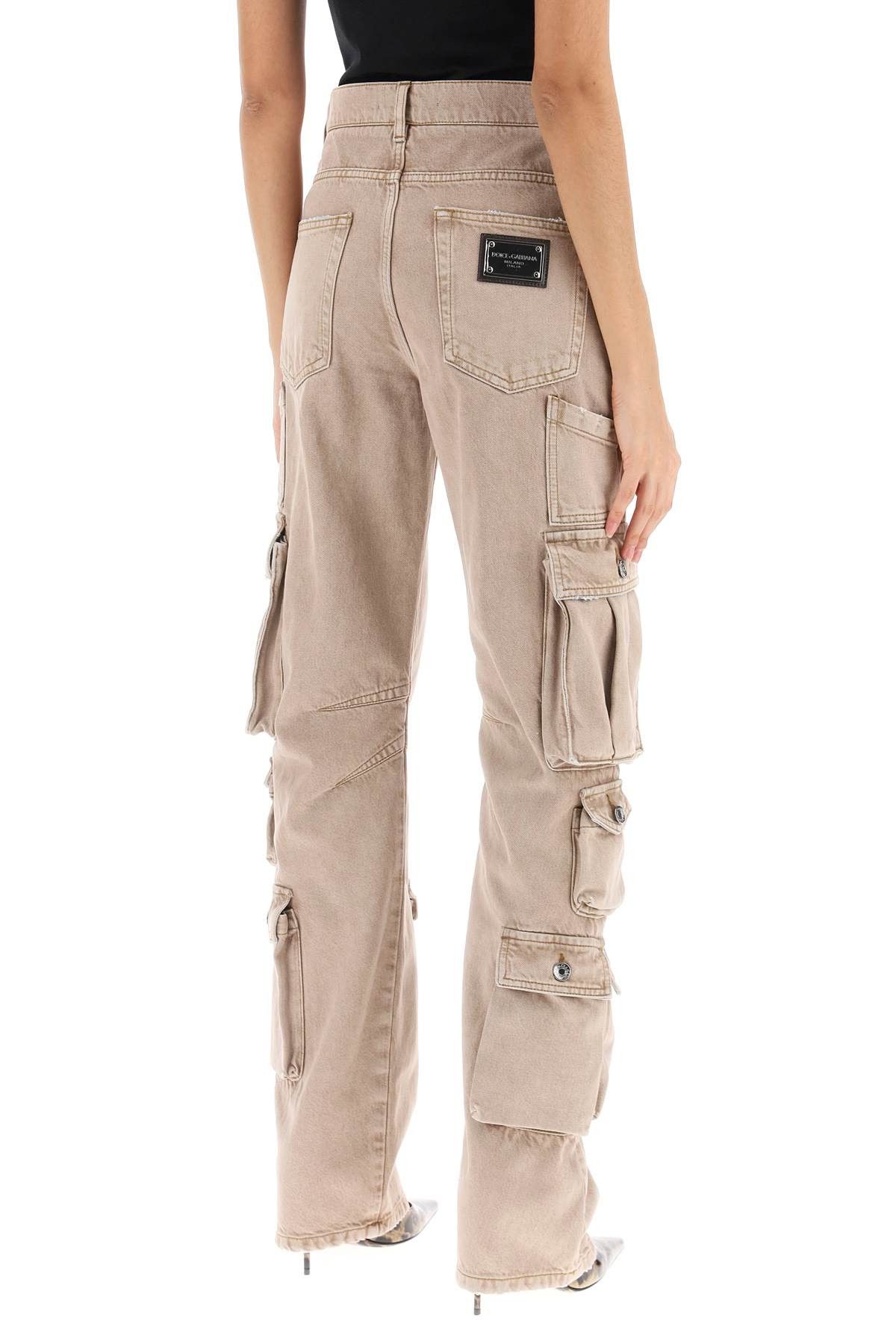 Dolce & Gabbana DOLCE & GABBANA Cargo Jeans In Lived-In Denim Size 26" / US 2 / IT 38 - 3 Thumbnail