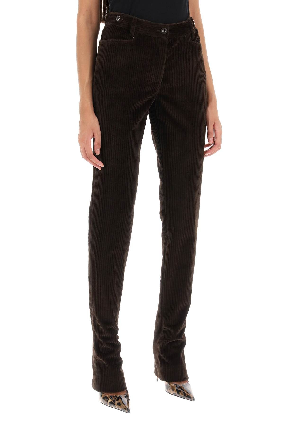 Dolce & Gabbana DOLCE & GABBANA Bell-Bottom Corduroy Pants Size 27" / US 4 / IT 40 - 2 Thumbnail