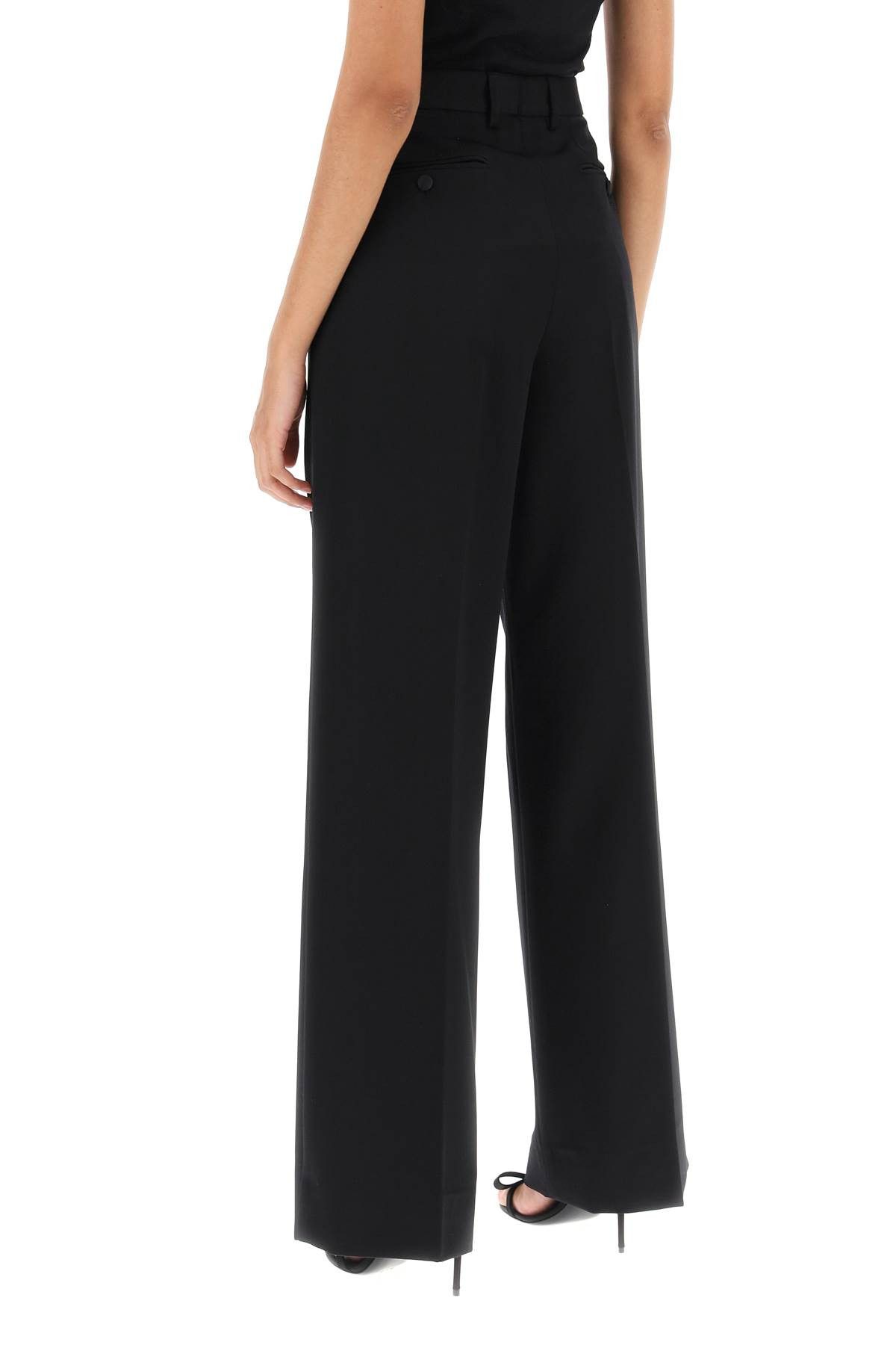Dolce & Gabbana DOLCE & GABBANA Wide Leg Tailoring Pants Size 27" / US 4 / IT 40 - 3 Thumbnail