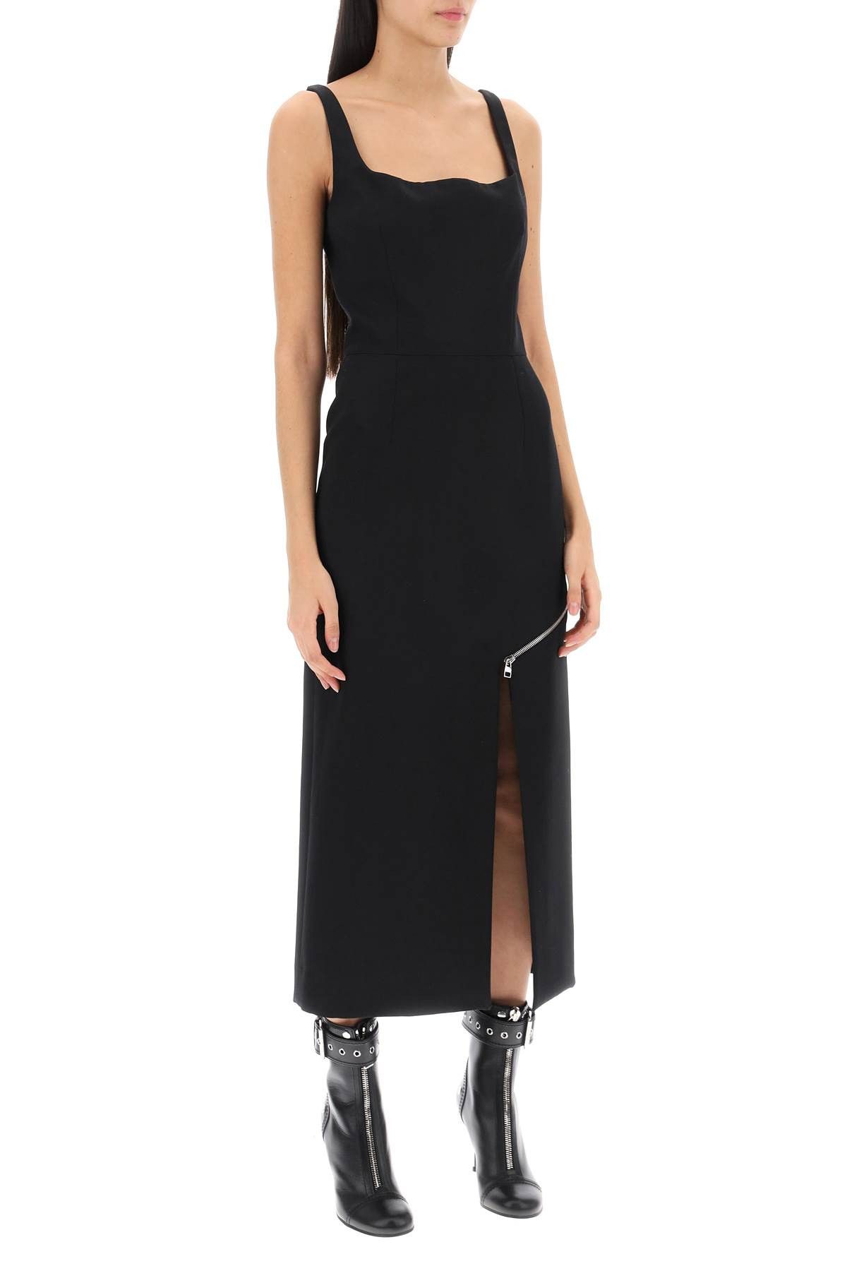 Alexander McQueen ALEXANDER MCQUEEN Midi Sheath Dress With Convertible Panel Size S / US 4 / IT 40 - 2 Thumbnail