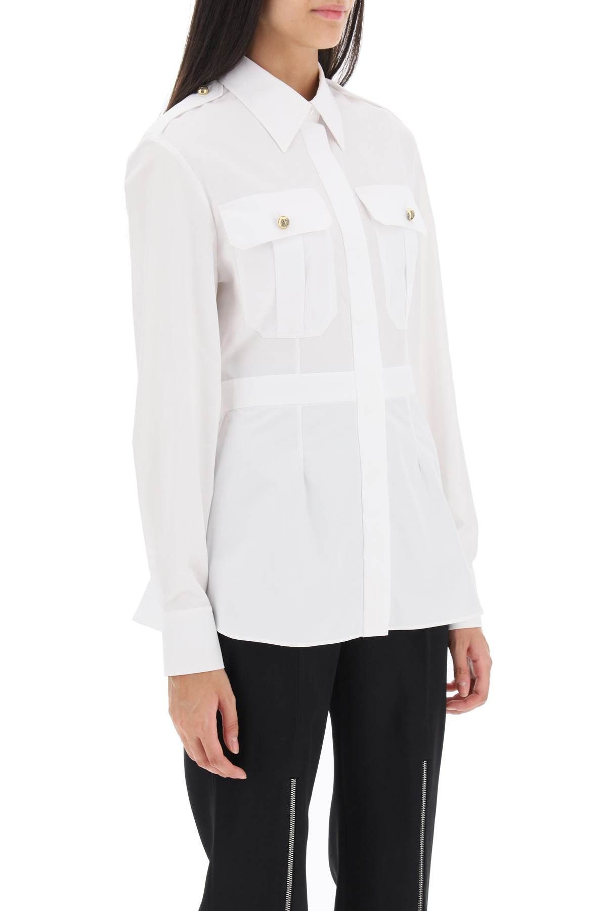 Alexander McQueen ALEXANDER MCQUEEN Poplin Shirt Size S / US 4 / IT 40 - 2 Thumbnail
