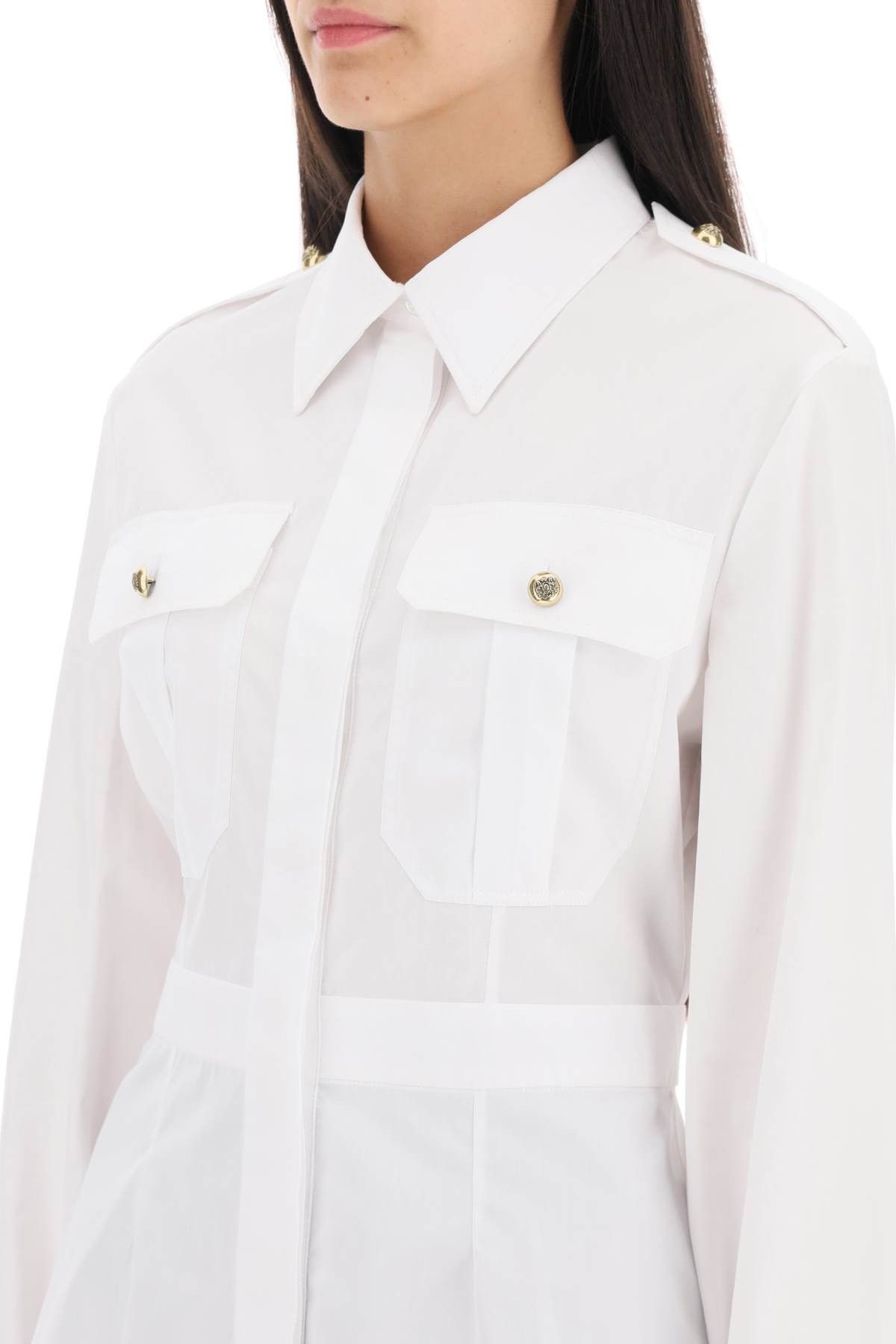 Alexander McQueen ALEXANDER MCQUEEN Poplin Shirt Size S / US 4 / IT 40 - 4 Thumbnail