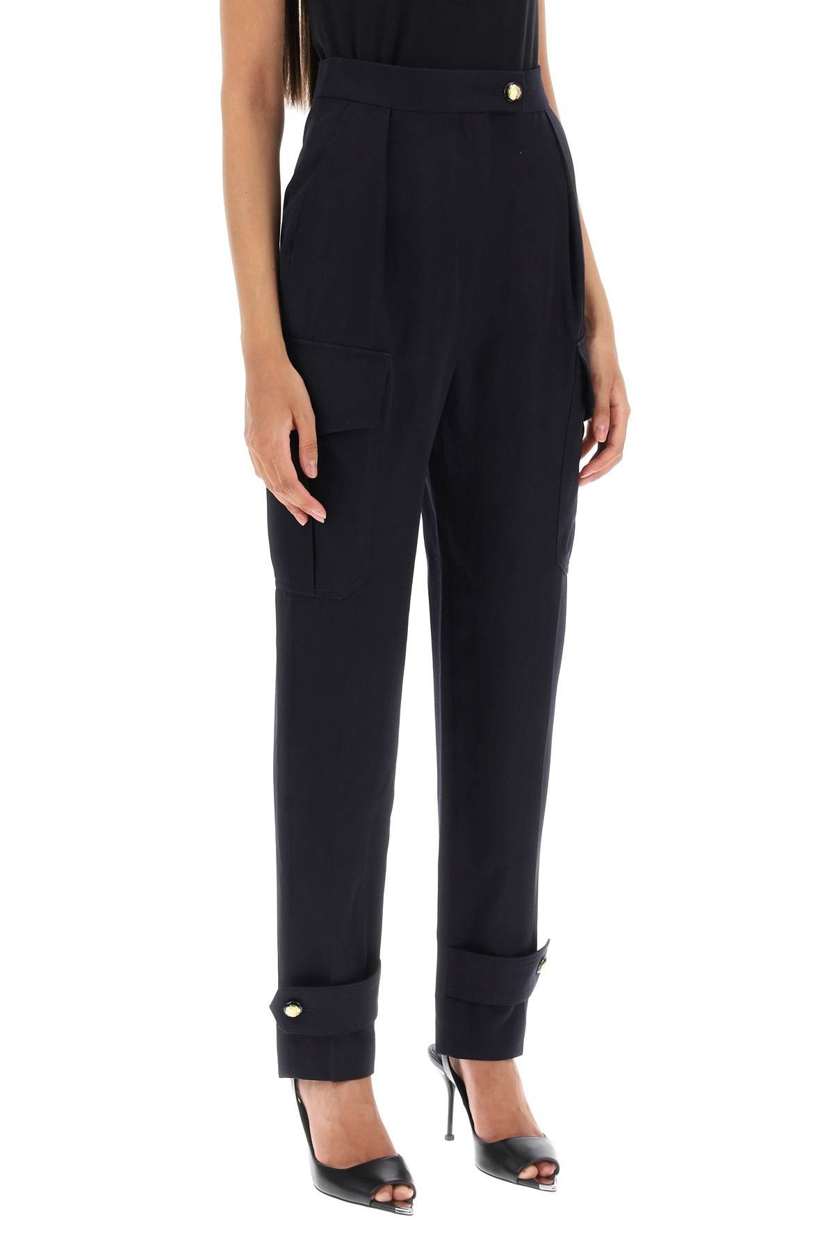 Alexander McQueen ALEXANDER MCQUEEN Wool Cotton Cargo Pants Size 26" / US 2 / IT 38 - 2 Thumbnail