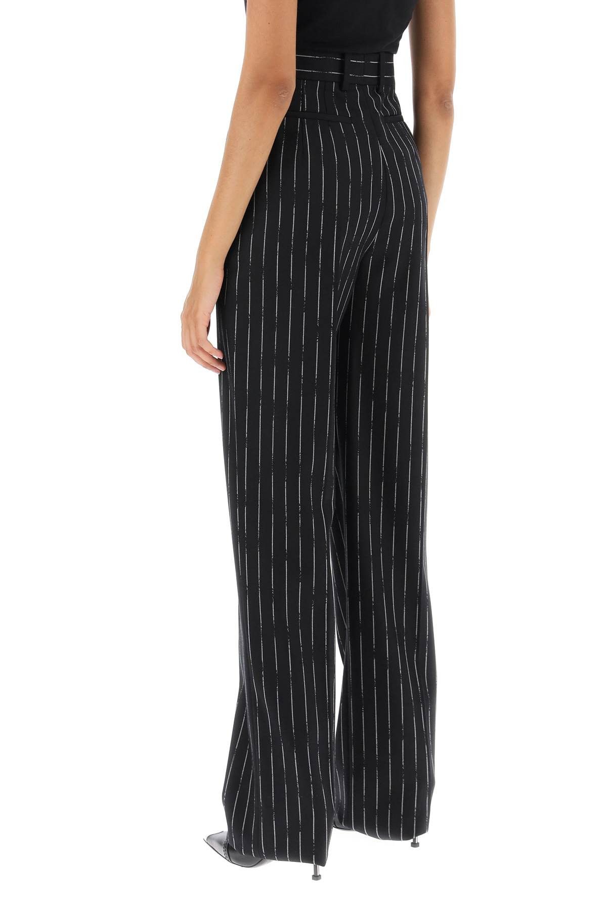 Alexander McQueen ALEXANDER MCQUEEN Broken Pinstripe Trousers Size 26" / US 2 / IT 38 - 3 Thumbnail