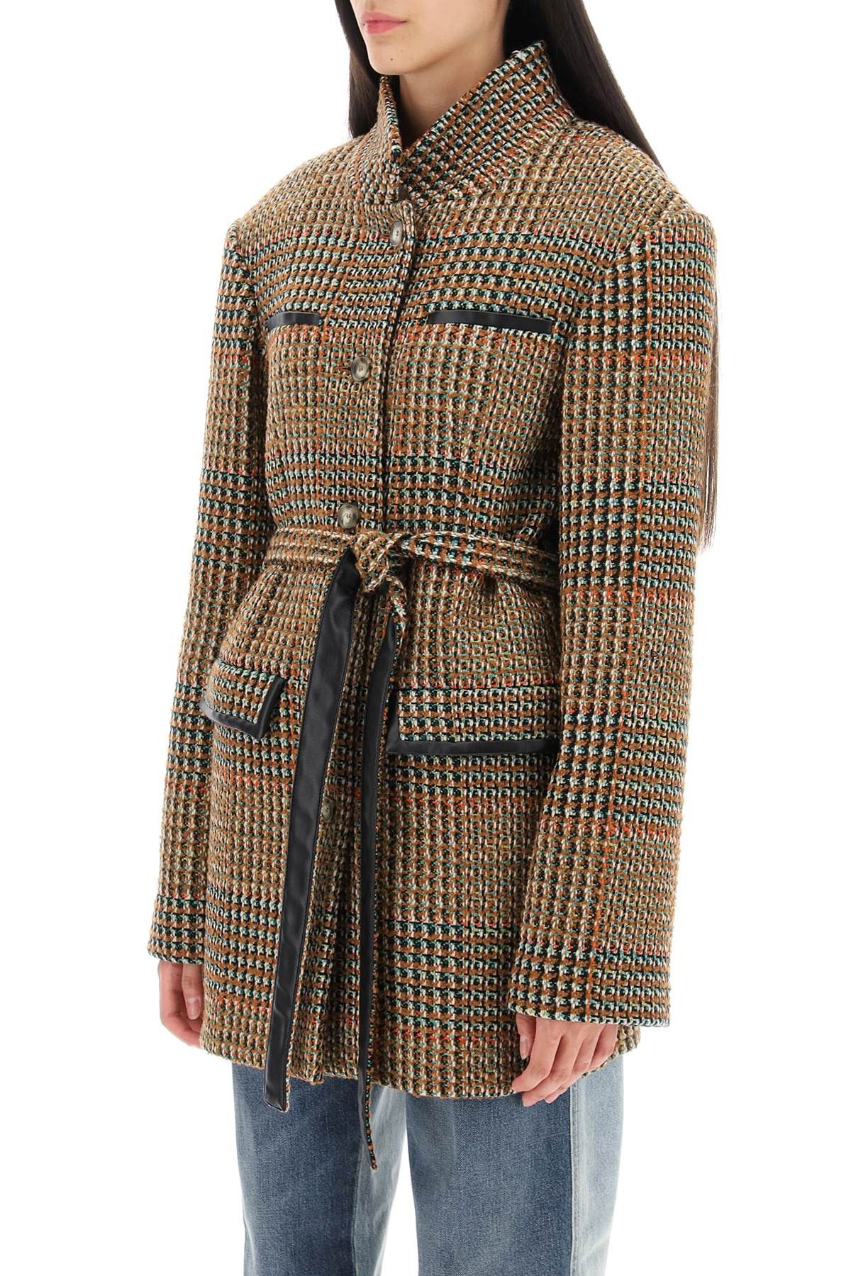 Stella McCartney STELLA McCARTNEY Wool Blend Tweed Coat Size S / US 4 / IT 40 - 4 Thumbnail