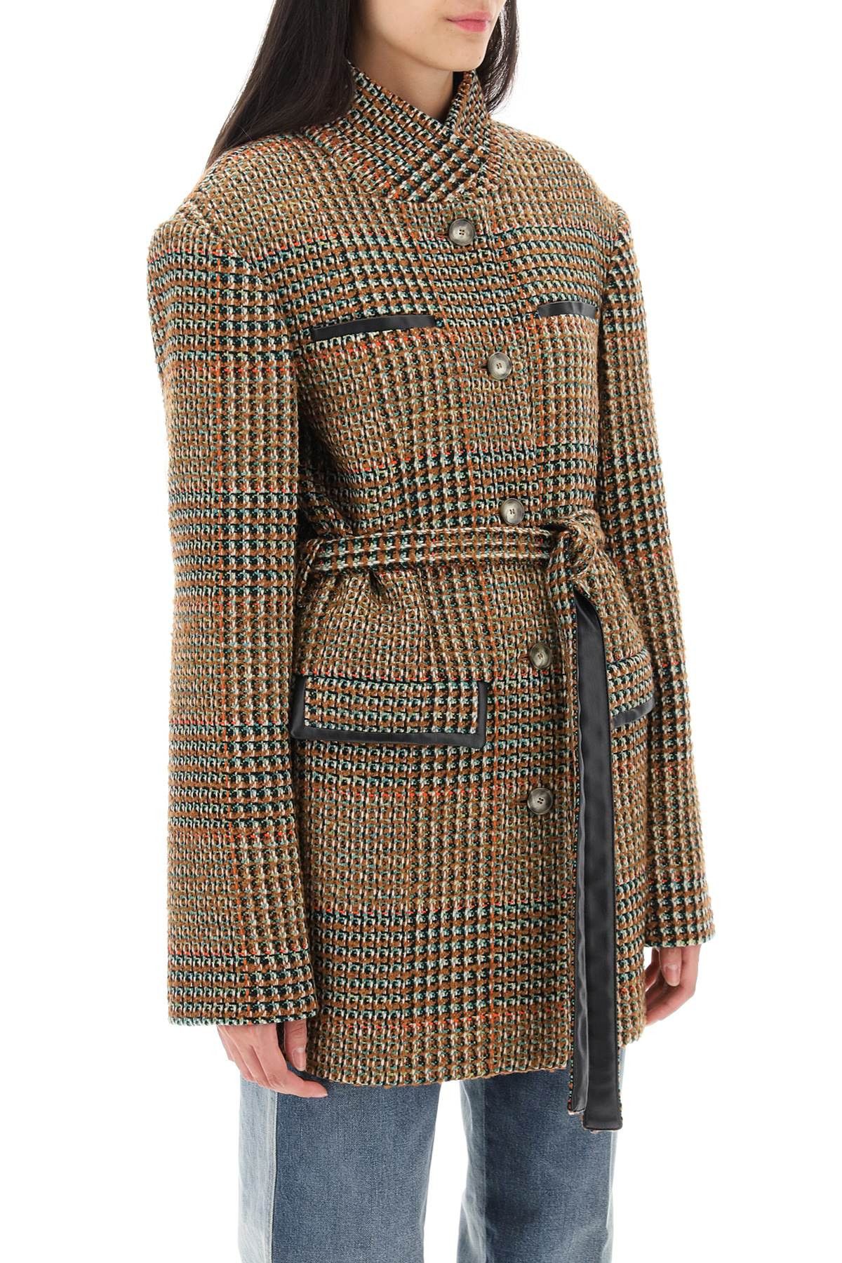 Stella McCartney STELLA McCARTNEY Wool Blend Tweed Coat Size S / US 4 / IT 40 - 2 Thumbnail