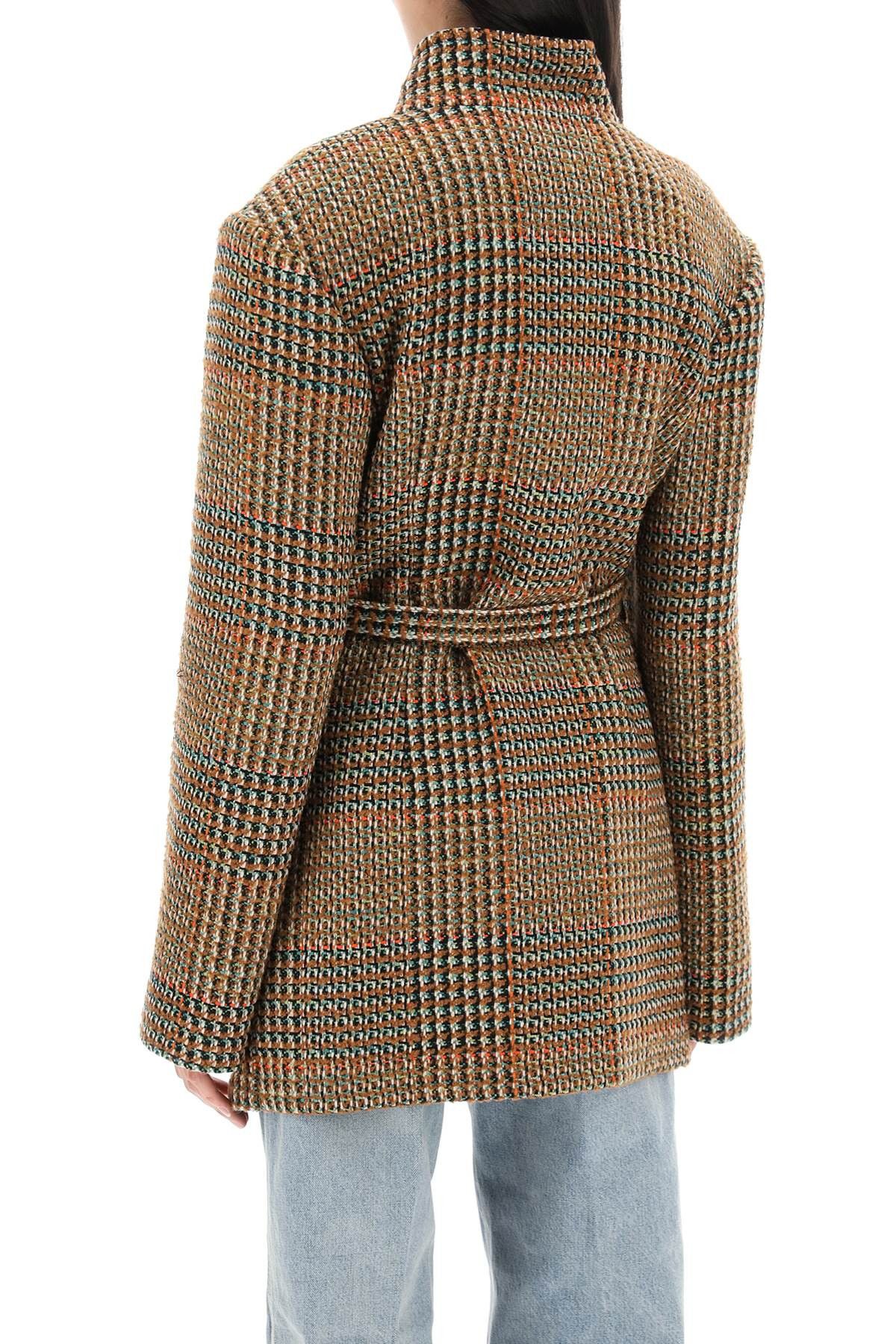 Stella McCartney STELLA McCARTNEY Wool Blend Tweed Coat Size S / US 4 / IT 40 - 3 Thumbnail