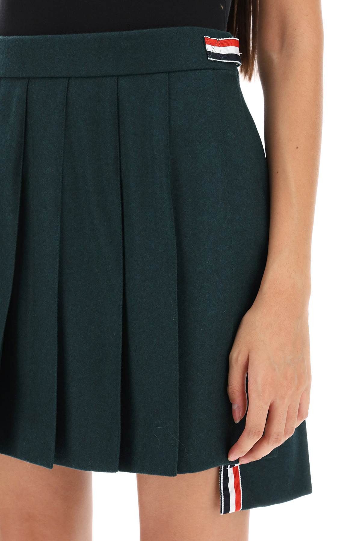 Thom Browne THOM BROWNE Flannel Mini Pleated Skirt Size 26" / US 2 / IT 38 - 4 Thumbnail
