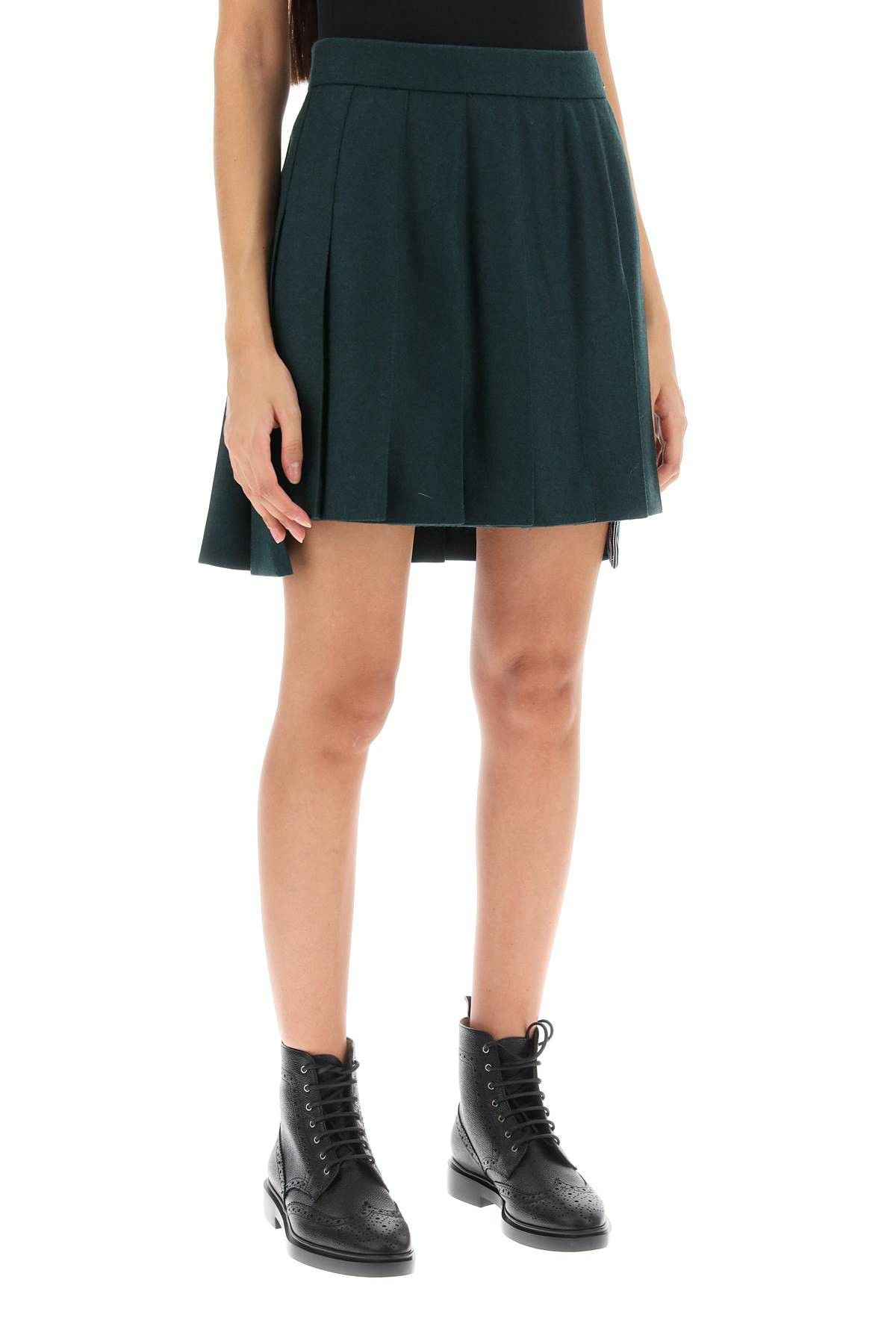 Thom Browne THOM BROWNE Flannel Mini Pleated Skirt Size 26" / US 2 / IT 38 - 2 Thumbnail