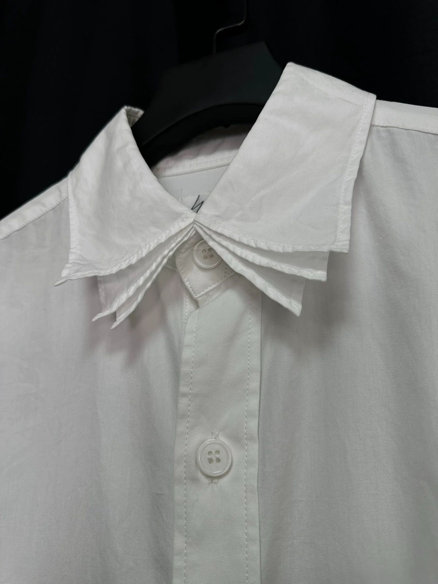 Yohji Yamamoto Yohji Yamamoto 15aw Triple Collar Shirt Size US L / EU 52-54 / 3 - 3 Thumbnail
