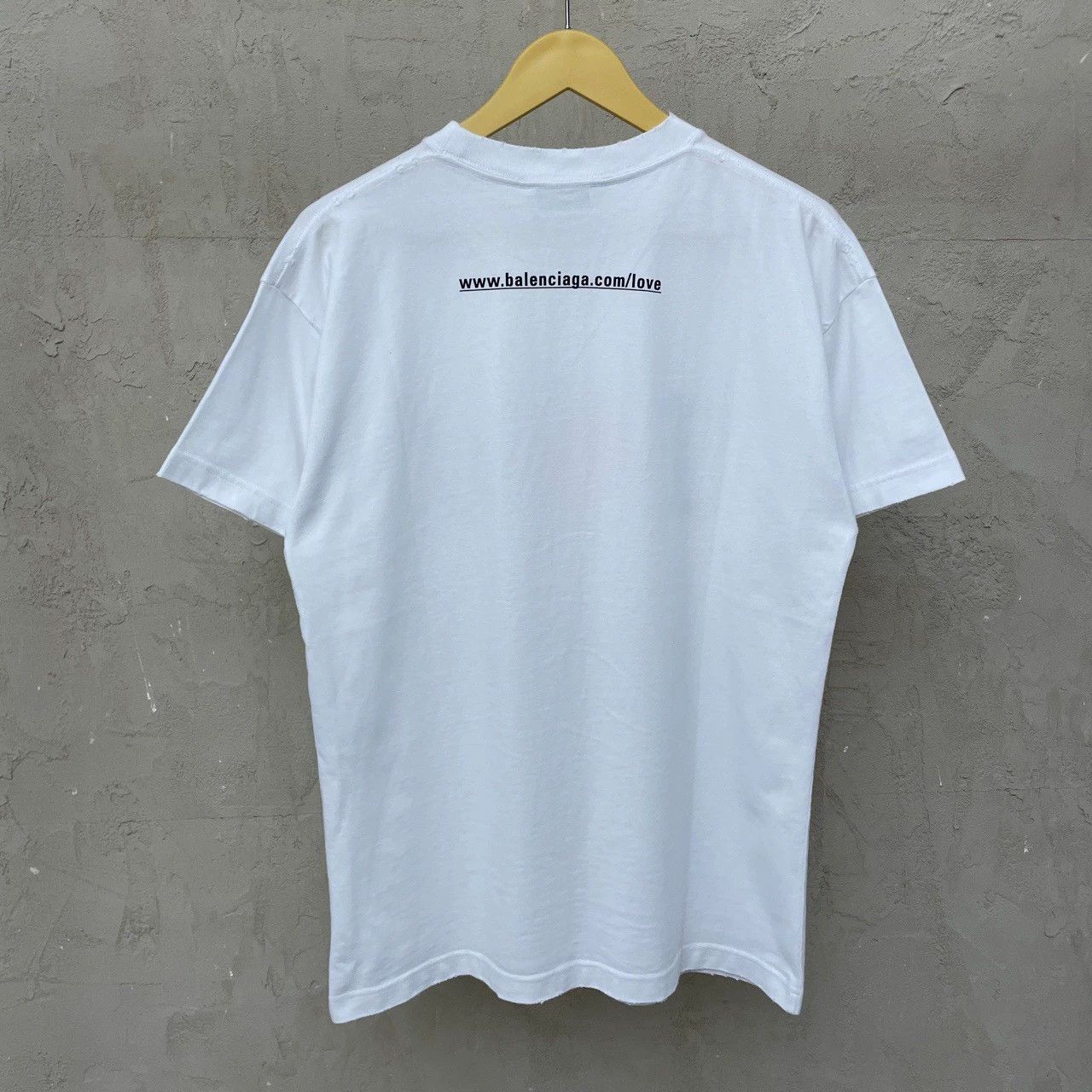 Balenciaga Balenciaga White I Love U Letter Love Short