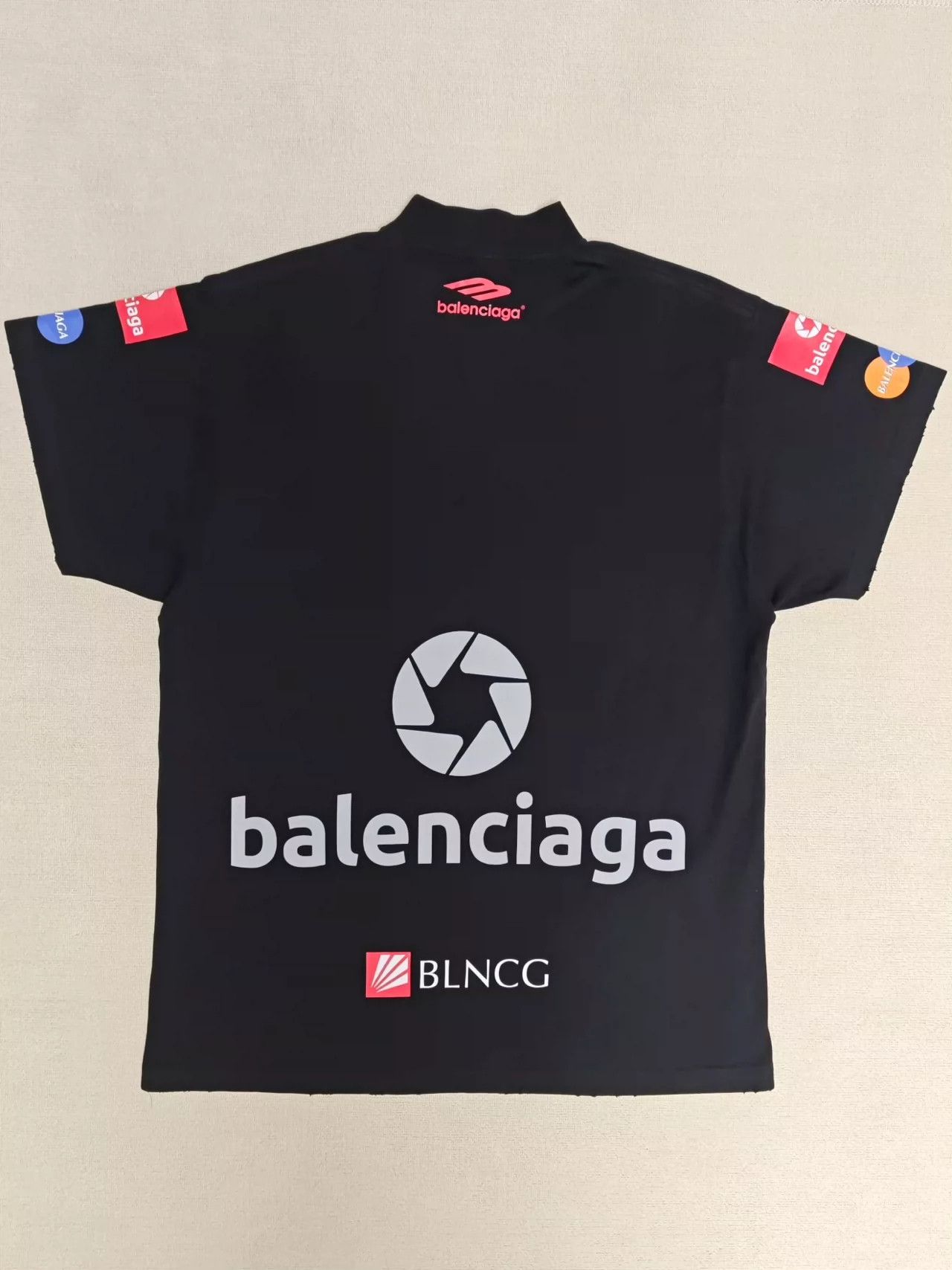正規品 美品 Balenciaga 23FW LOGO Tシャツ Balenciaga Balenciaga 23fw Top3B racing logo full printed
