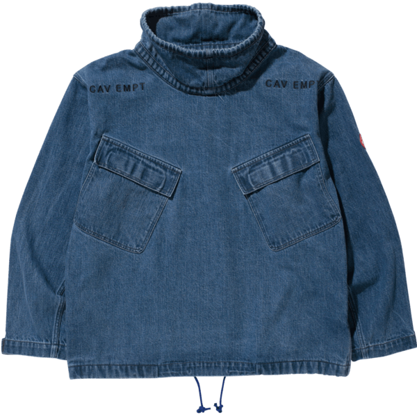 Cav Empt WASH DENIM PULLOVER JACKET Grailed