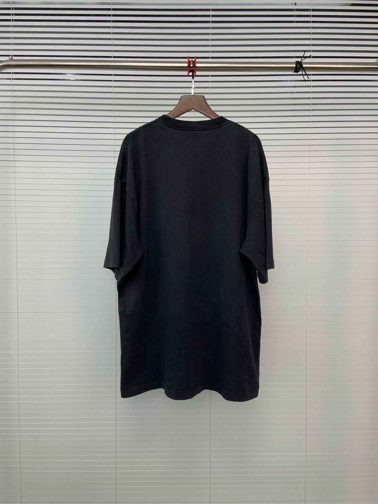 Balenciaga BB letter lock logo embroidered round neck pullover black short sleeved shirt Menswear