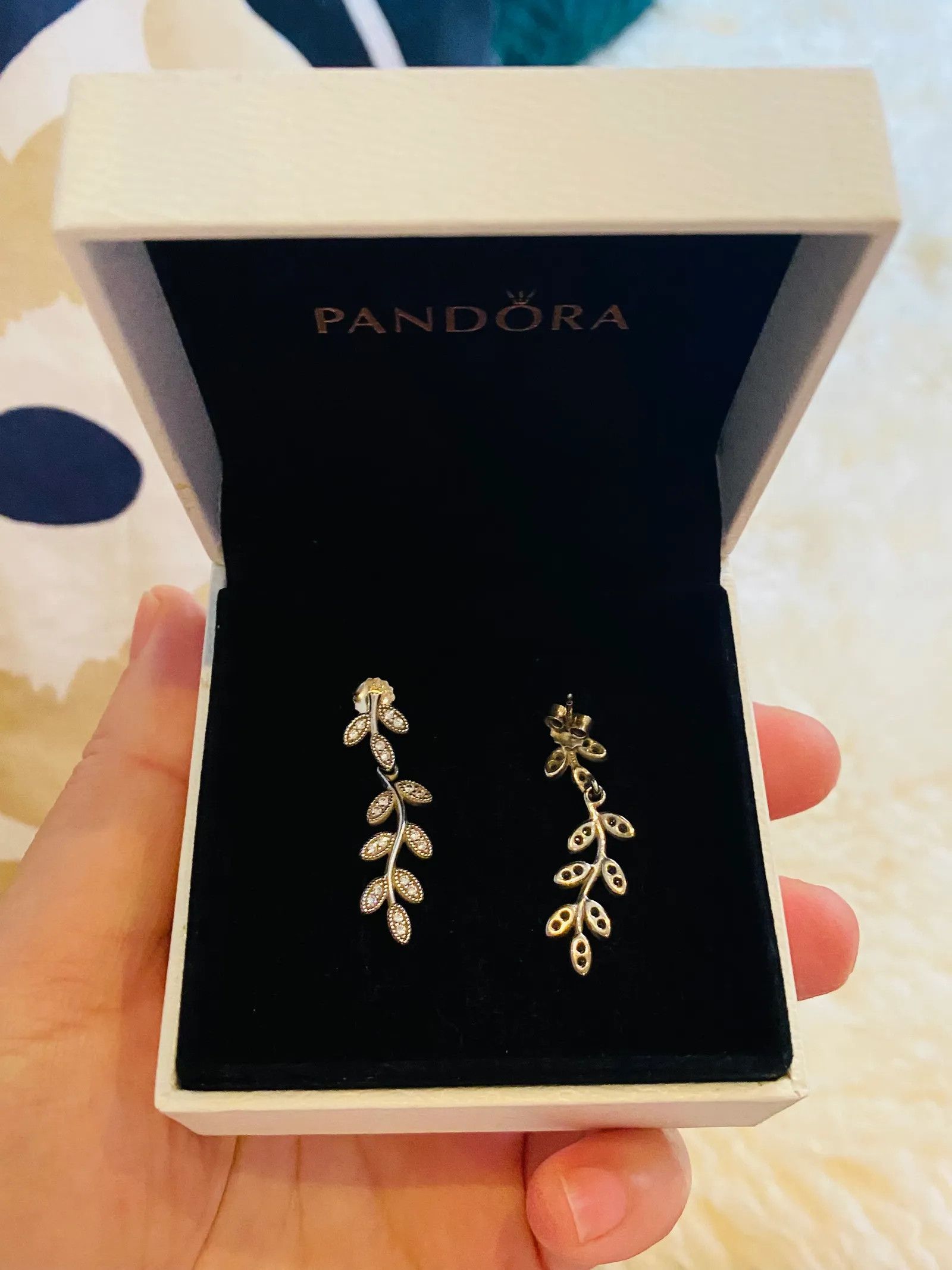 pandora Pandora Pandora Olive branch earrings Earrings Size ONE SIZE - 3 Thumbnail