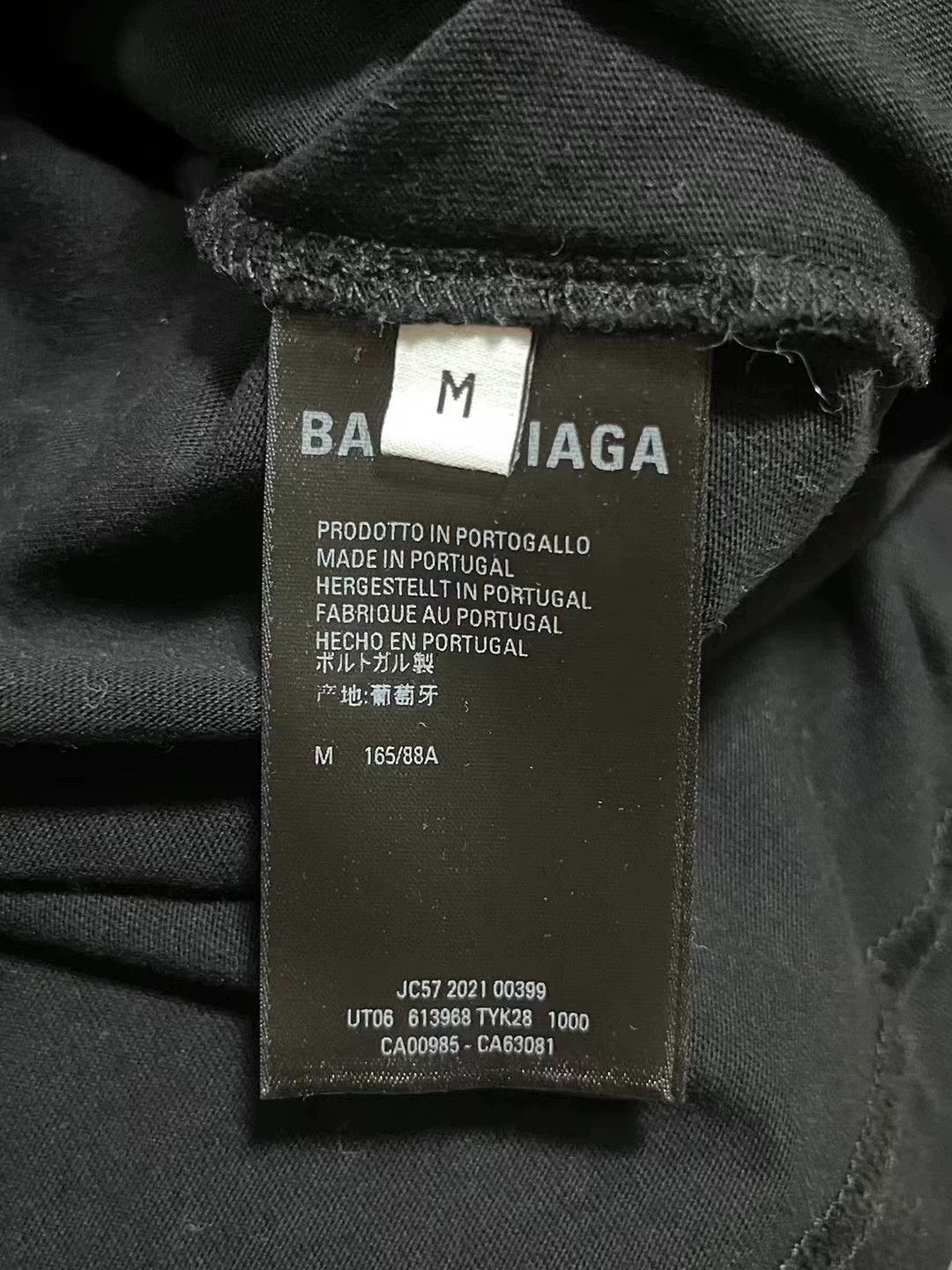 Balenciaga Black and White Logo Short Sleeve