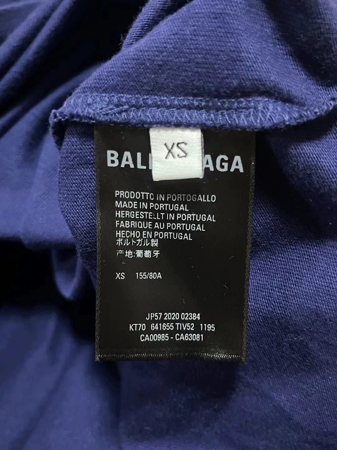 Balenciaga Balenciaga new blue cola short sleeved shirt Size US XS / EU 42 / 0 - 4 Thumbnail