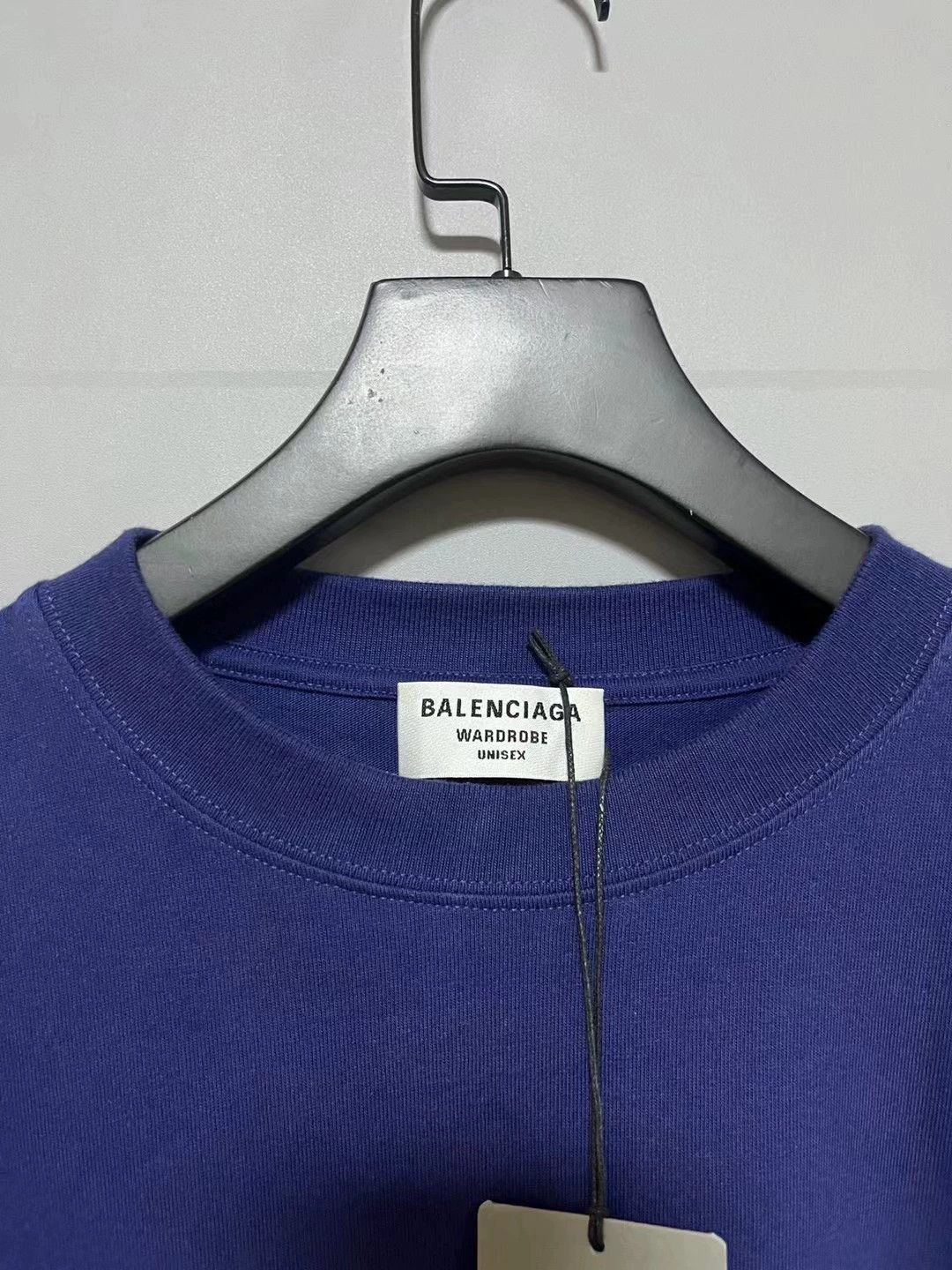 Balenciaga Balenciaga new blue cola short sleeved shirt Size US XS / EU 42 / 0 - 3 Thumbnail