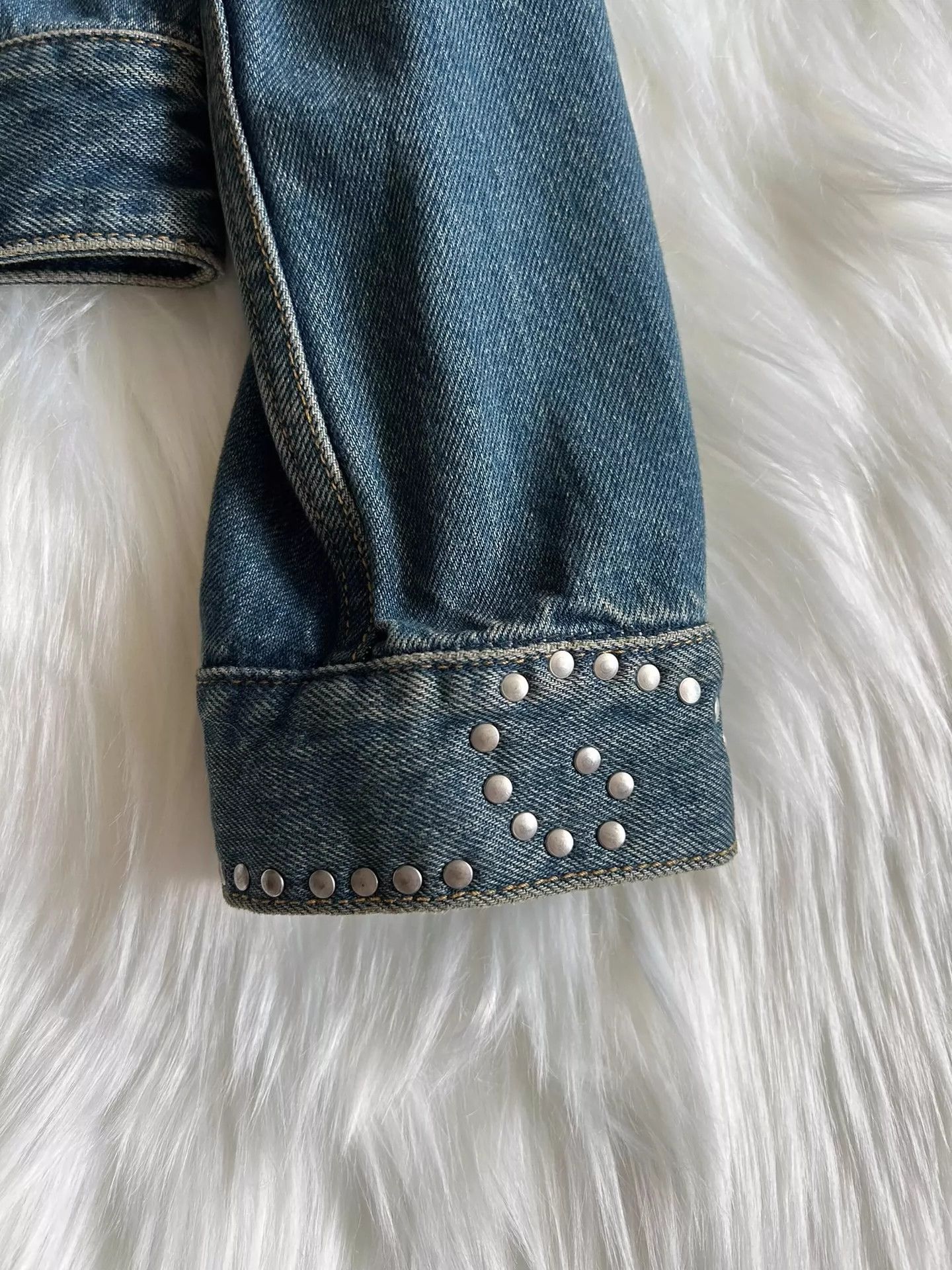Saint Laurent Paris Saint Laurent Paris Diamond denim jacket Size US L / EU 52-54 / 3 - 5 Thumbnail