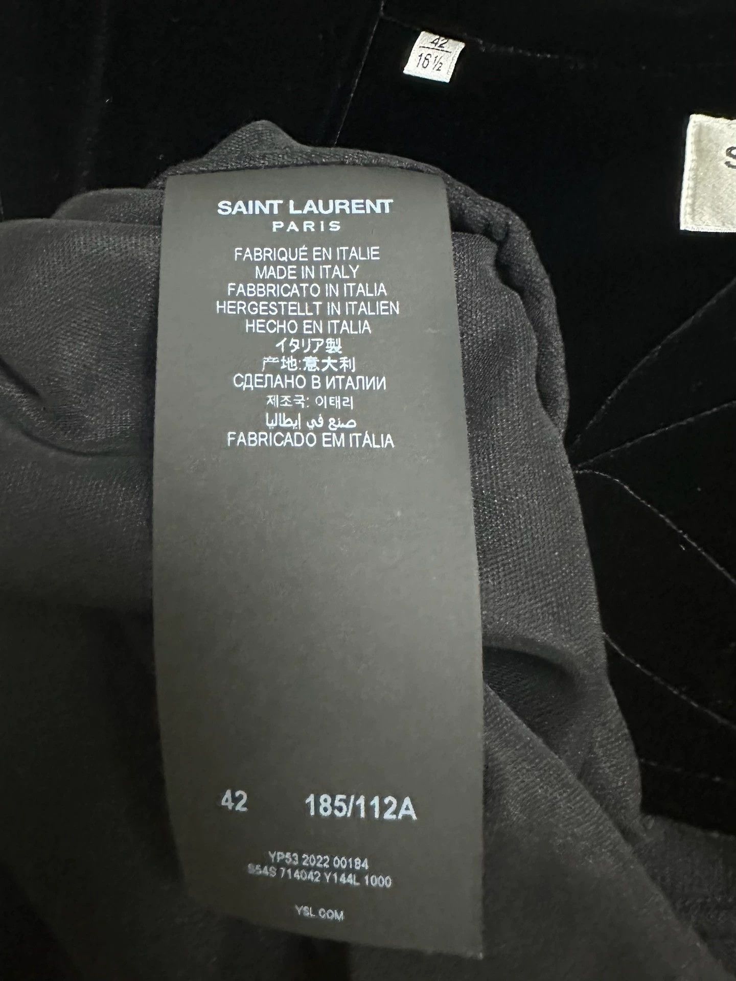 Saint Laurent Paris Saint Laurent Paris Qingguo collar mulberry silk shirt Size US L / EU 52-54 / 3 - 4 Thumbnail