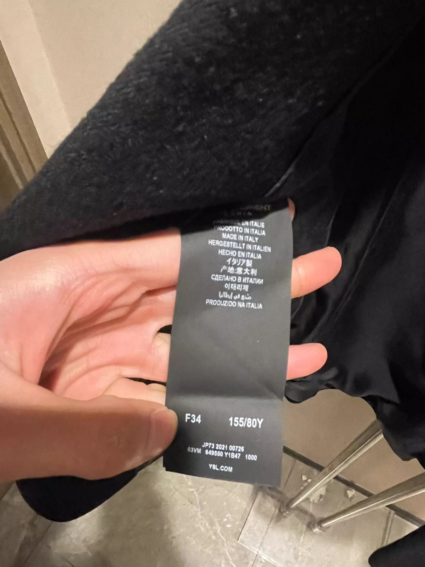 Saint Laurent Paris Saint Laurent Paris College style slim fit suit jacket Size US XXS / EU 40 - 6 Thumbnail