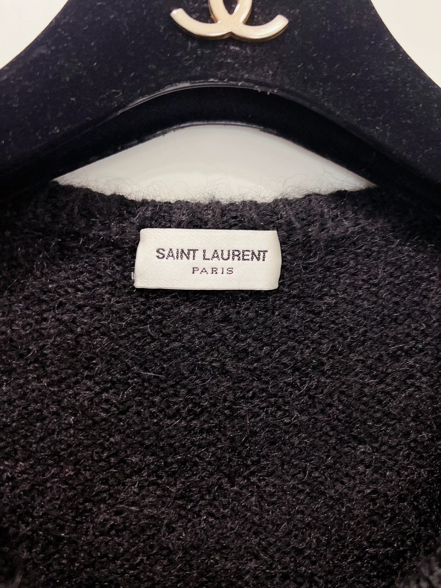 Saint Laurent Paris Saint Laurent Paris Sequined knitted sweater Size US L / EU 52-54 / 3 - 7 Thumbnail