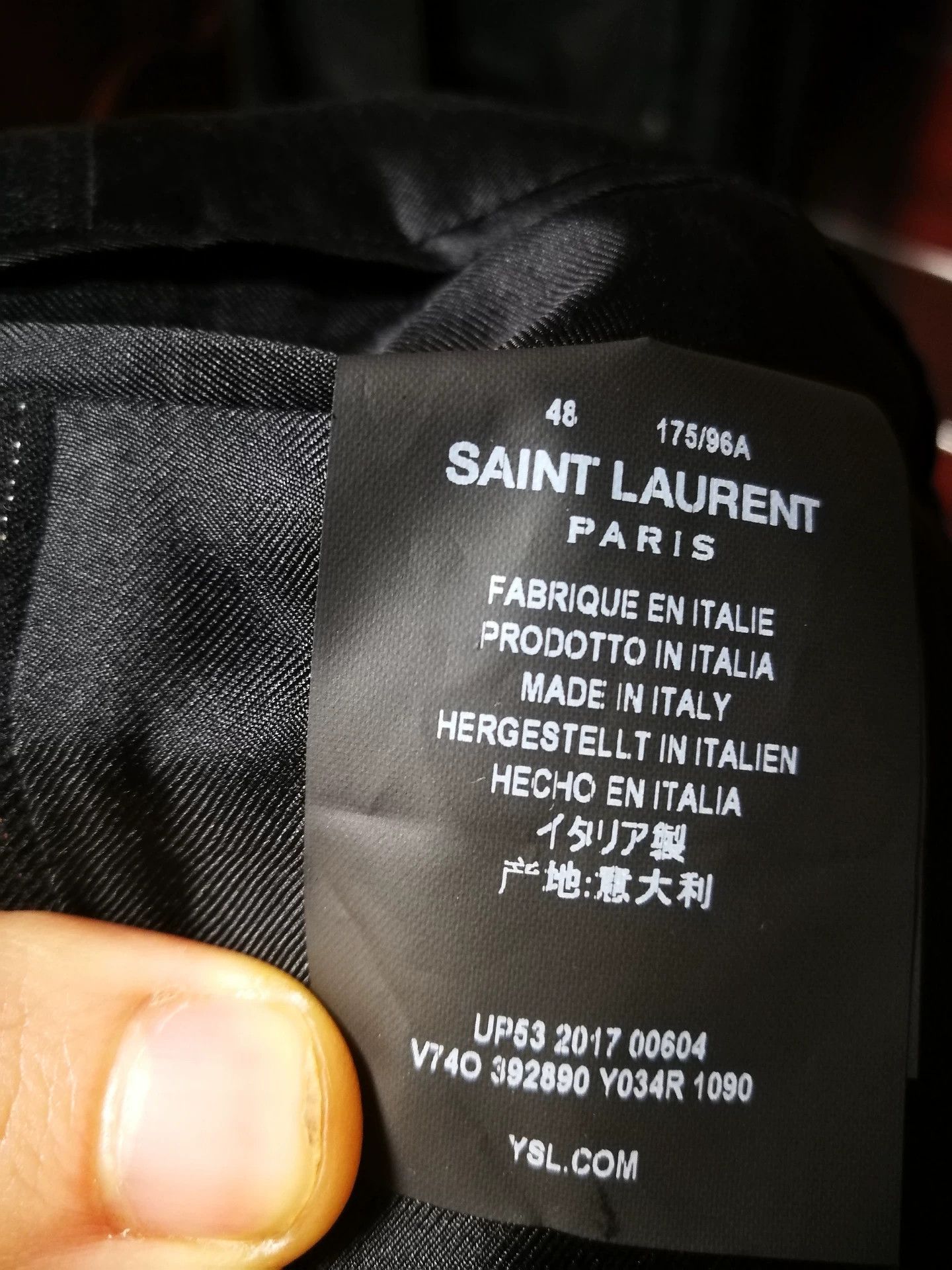 Saint Laurent Paris Saint Laurent Paris Silver lined suit jacket Size US M / EU 48-50 / 2 - 4 Thumbnail