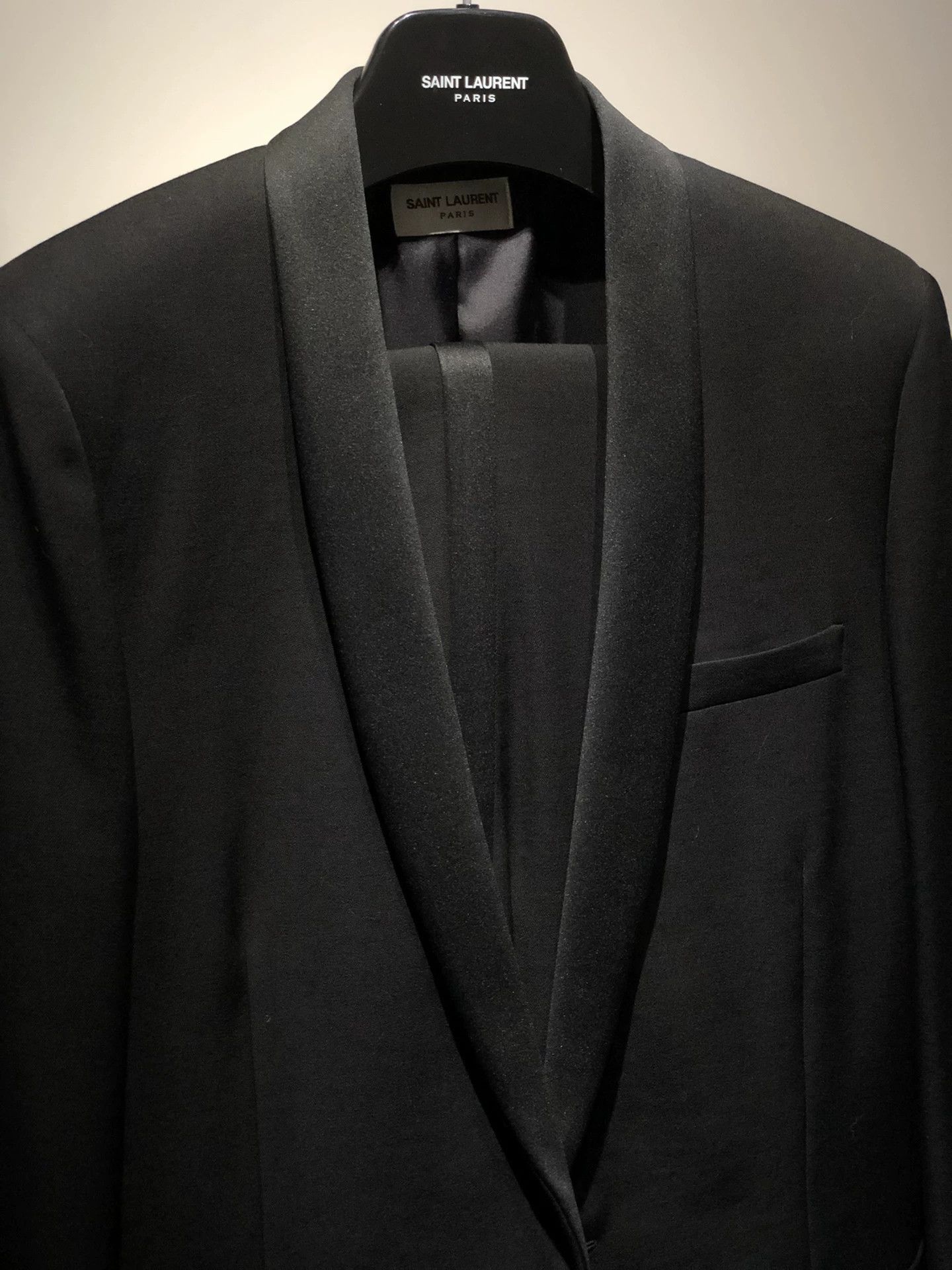 Saint Laurent Paris Saint Laurent Paris Qingguo collar first year suit jacket Size US M / EU 48-50 / 2 - 2 Thumbnail