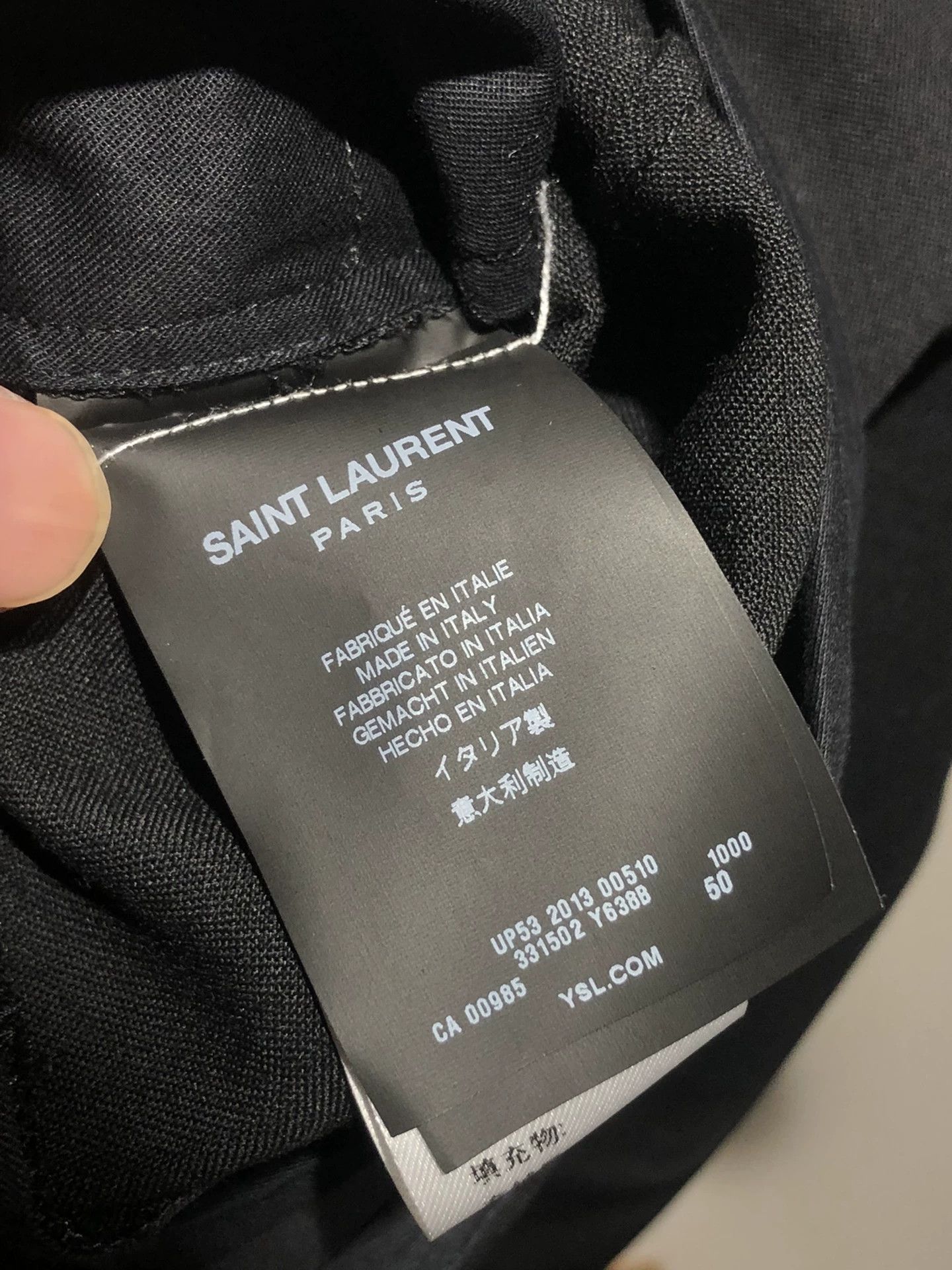 Saint Laurent Paris Saint Laurent Paris Qingguo collar first year suit jacket Size US M / EU 48-50 / 2 - 9 Thumbnail