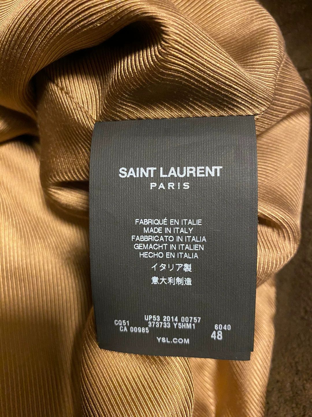 Saint Laurent Paris Saint Laurent Paris Brown goat leather jacket Size US M / EU 48-50 / 2 - 7 Thumbnail