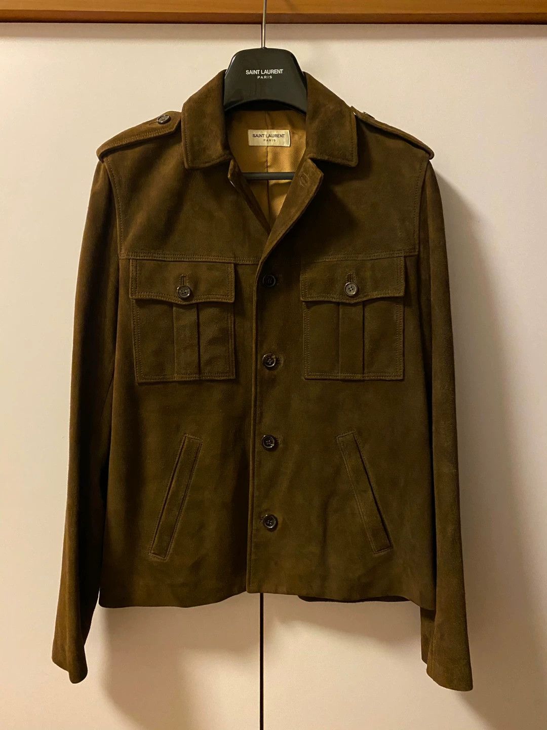 Saint Laurent Paris Saint Laurent Paris Brown goat leather jacket Size US M / EU 48-50 / 2 - 2 Thumbnail
