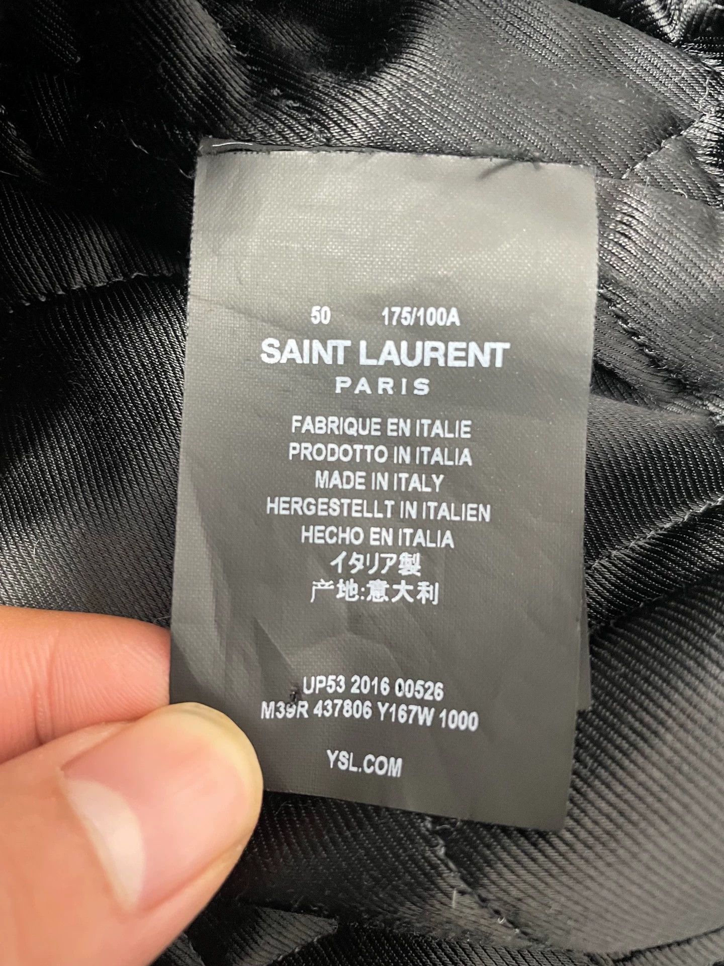 Saint Laurent Paris Saint Laurent Paris Show off black wool coat Size US M / EU 48-50 / 2 - 5 Thumbnail