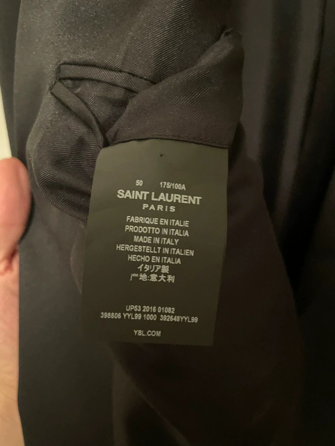 Saint Laurent Paris Saint Laurent Paris Smoking suit jacket Size US M / EU 48-50 / 2 - 5 Thumbnail