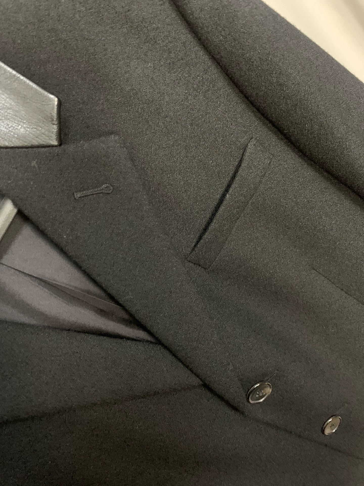 Saint Laurent Paris Saint Laurent Paris 13fw leather collar coat Size US M / EU 48-50 / 2 - 3 Thumbnail