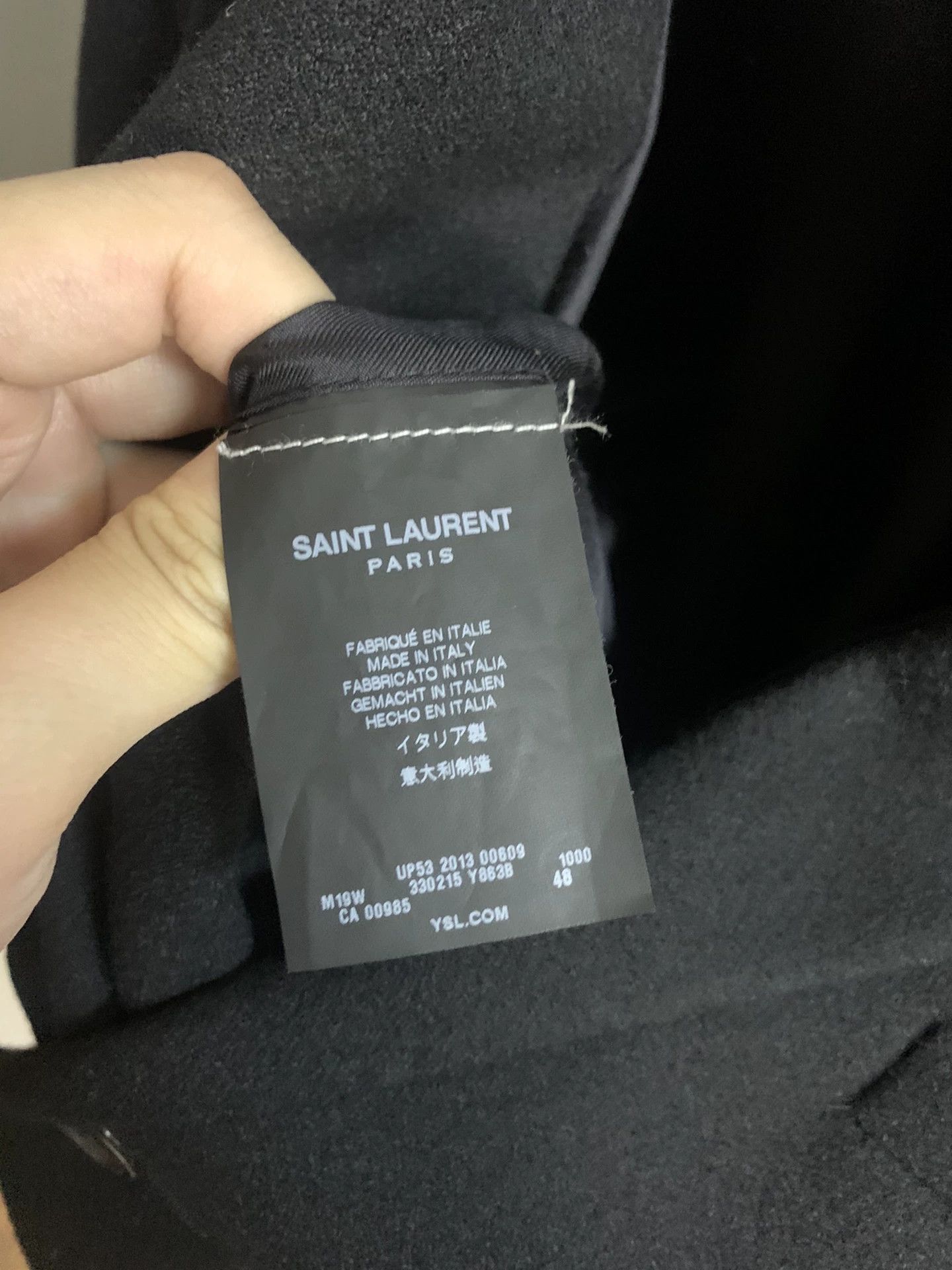 Saint Laurent Paris Saint Laurent Paris 13fw leather collar coat Size US M / EU 48-50 / 2 - 4 Thumbnail