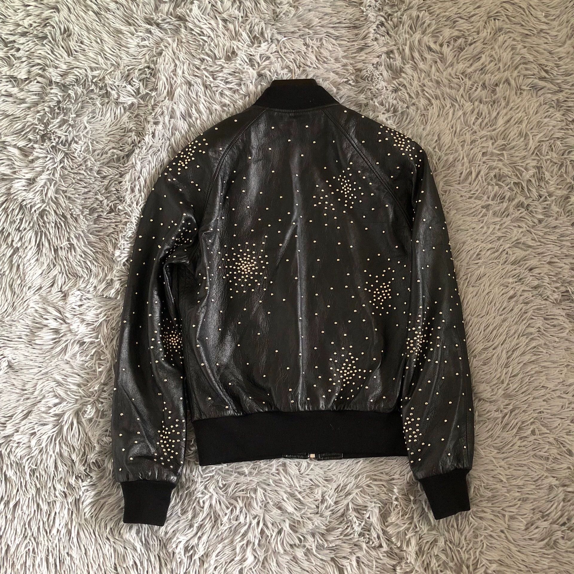 Saint Laurent Paris Saint Laurent Paris 16fw rivet fireworks leather jacket Size US S / EU 44-46 / 1 - 5 Thumbnail
