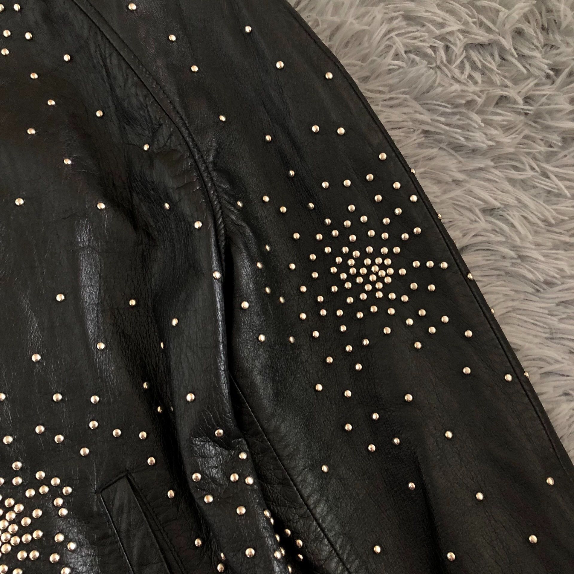 Saint Laurent Paris Saint Laurent Paris 16fw rivet fireworks leather jacket Size US S / EU 44-46 / 1 - 3 Thumbnail