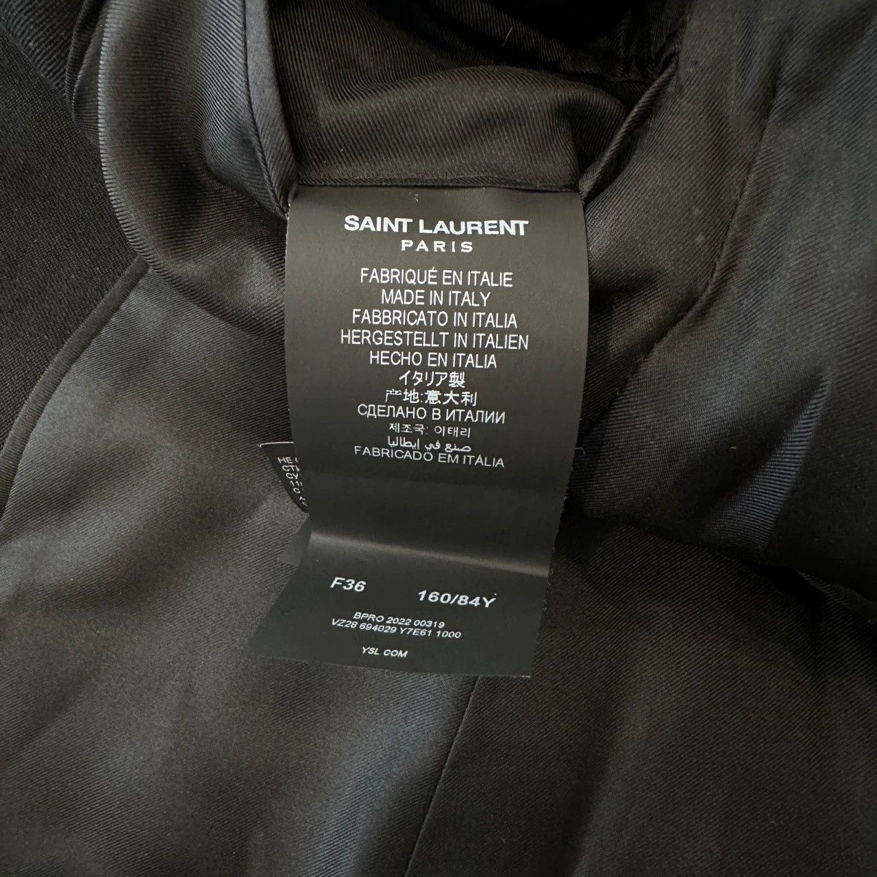 Saint Laurent Paris Saint Laurent Paris Black metal buckle jacket Size US XXS / EU 40 - 6 Thumbnail