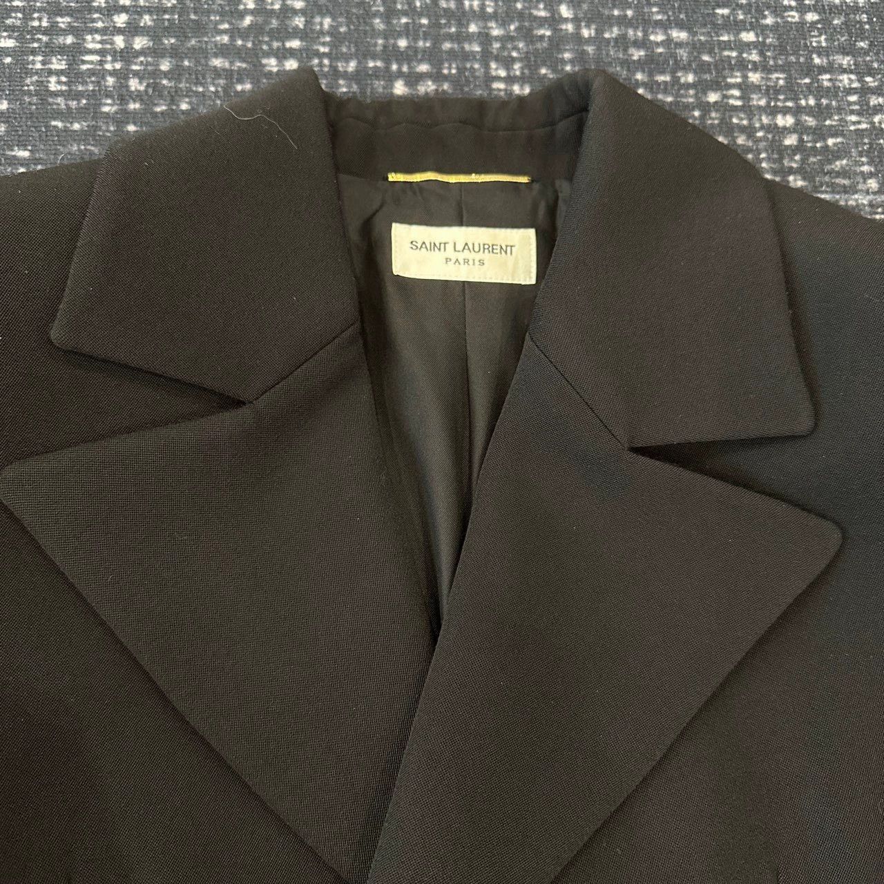 Saint Laurent Paris Saint Laurent Paris Black metal buckle jacket Size US XXS / EU 40 - 2 Thumbnail