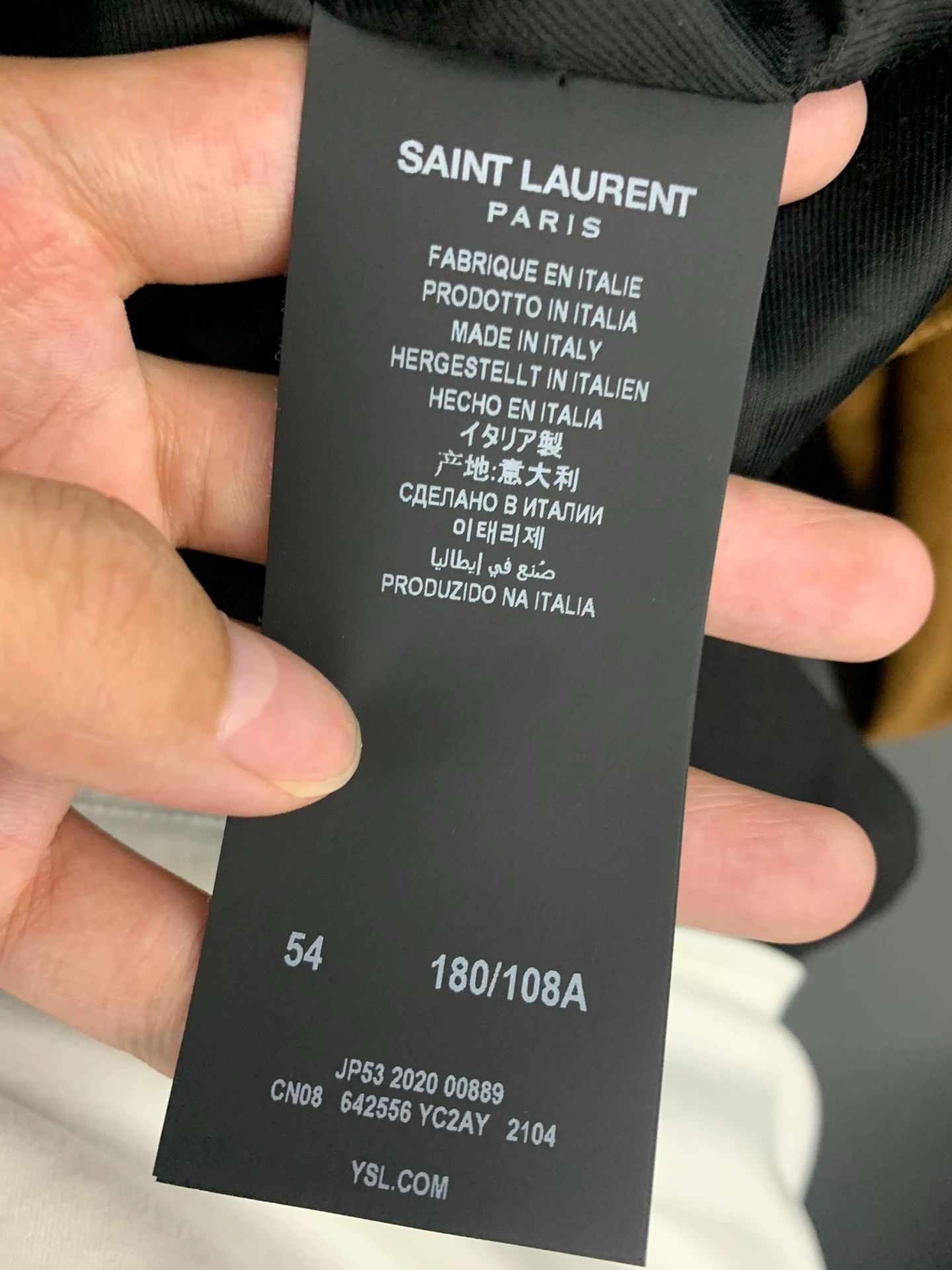 Saint Laurent Paris Saint Laurent Paris 20ss carved suede jacket Size US L / EU 52-54 / 3 - 4 Thumbnail