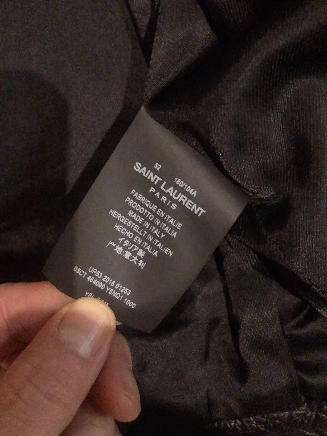Saint Laurent Paris Saint Laurent Paris Pure black leather jacket Size US L / EU 52-54 / 3 - 7 Thumbnail