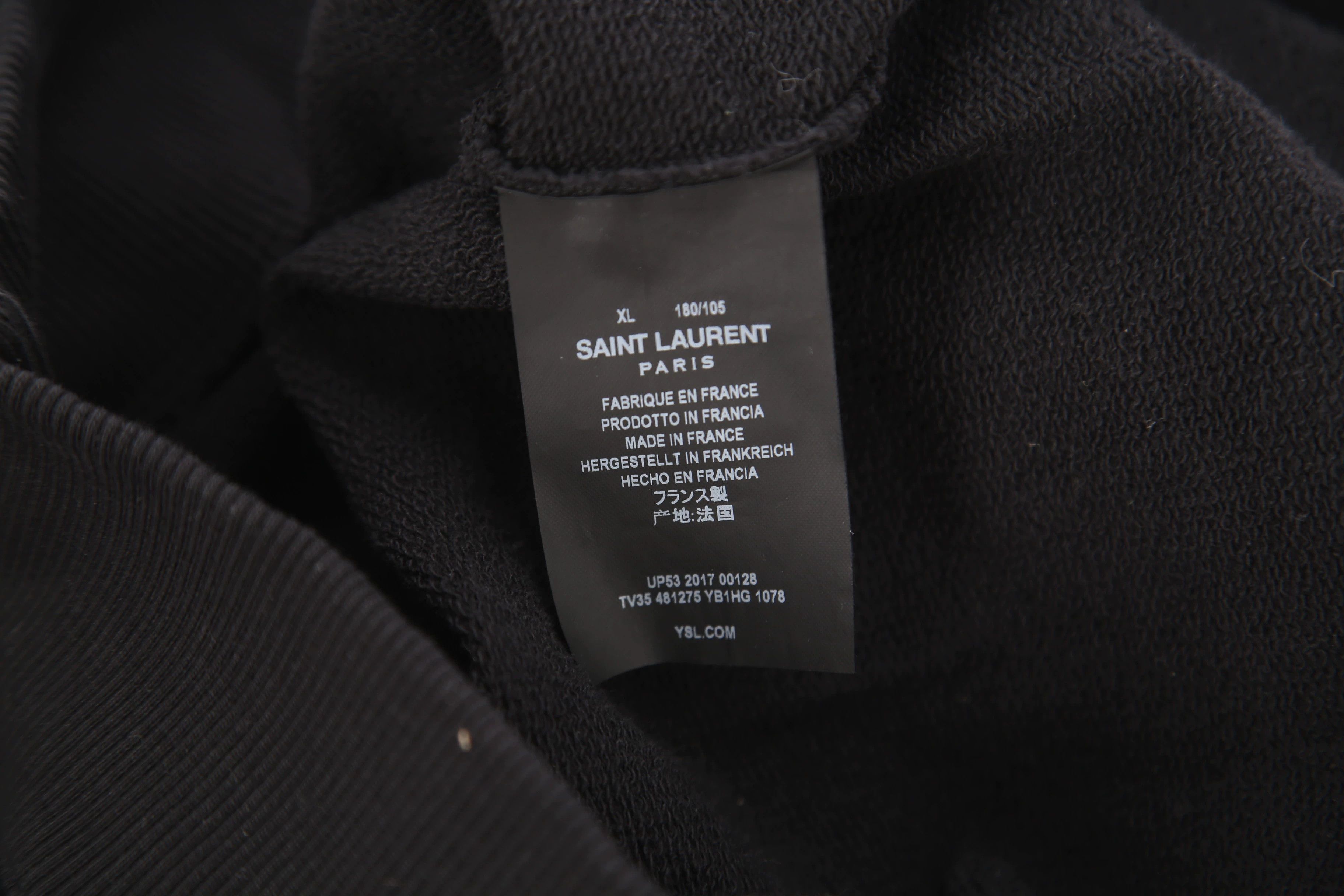 Saint Laurent Paris Saint Laurent Paris Line hoodie Size US XL / EU 56 / 4 - 5 Thumbnail