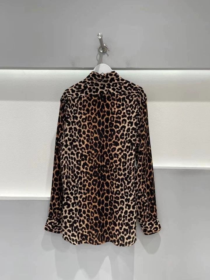 Saint Laurent Paris Saint Laurent Paris Leopard print shirt Size US XXS / EU 40 - 2 Thumbnail