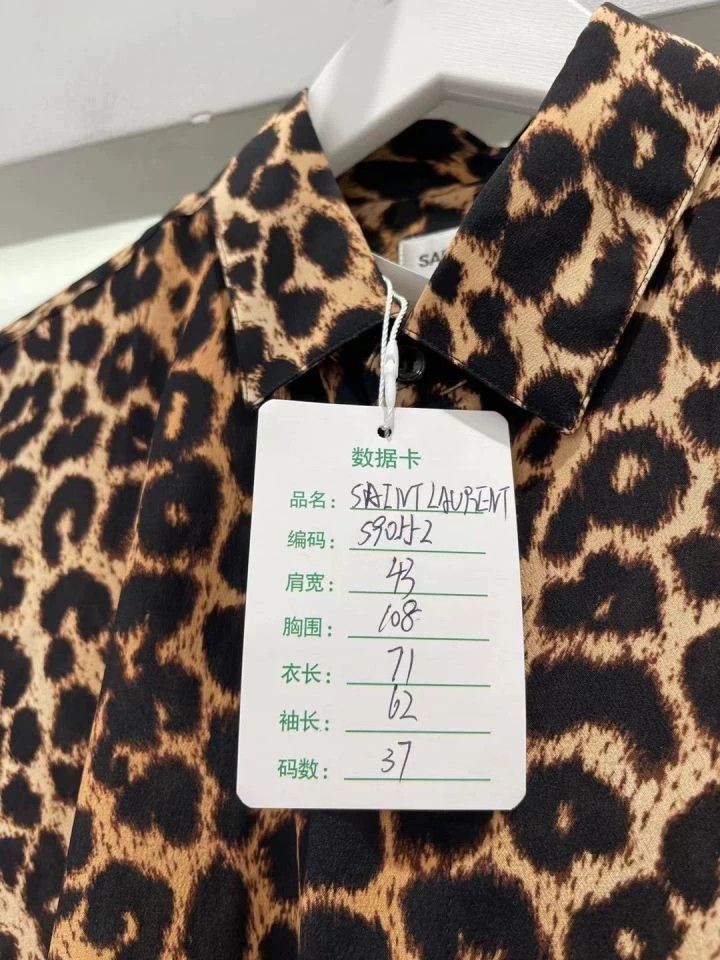 Saint Laurent Paris Saint Laurent Paris Leopard print shirt Size US XXS / EU 40 - 7 Thumbnail