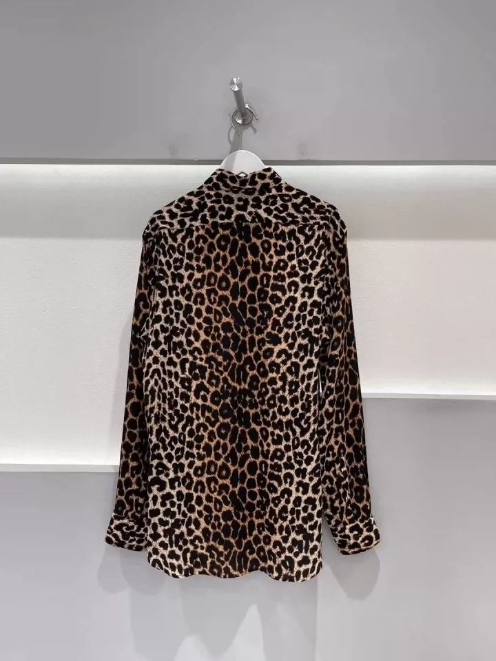 Saint Laurent Paris Saint Laurent Paris Leopard print shirt Size US XXS / EU 40 - 2 Thumbnail