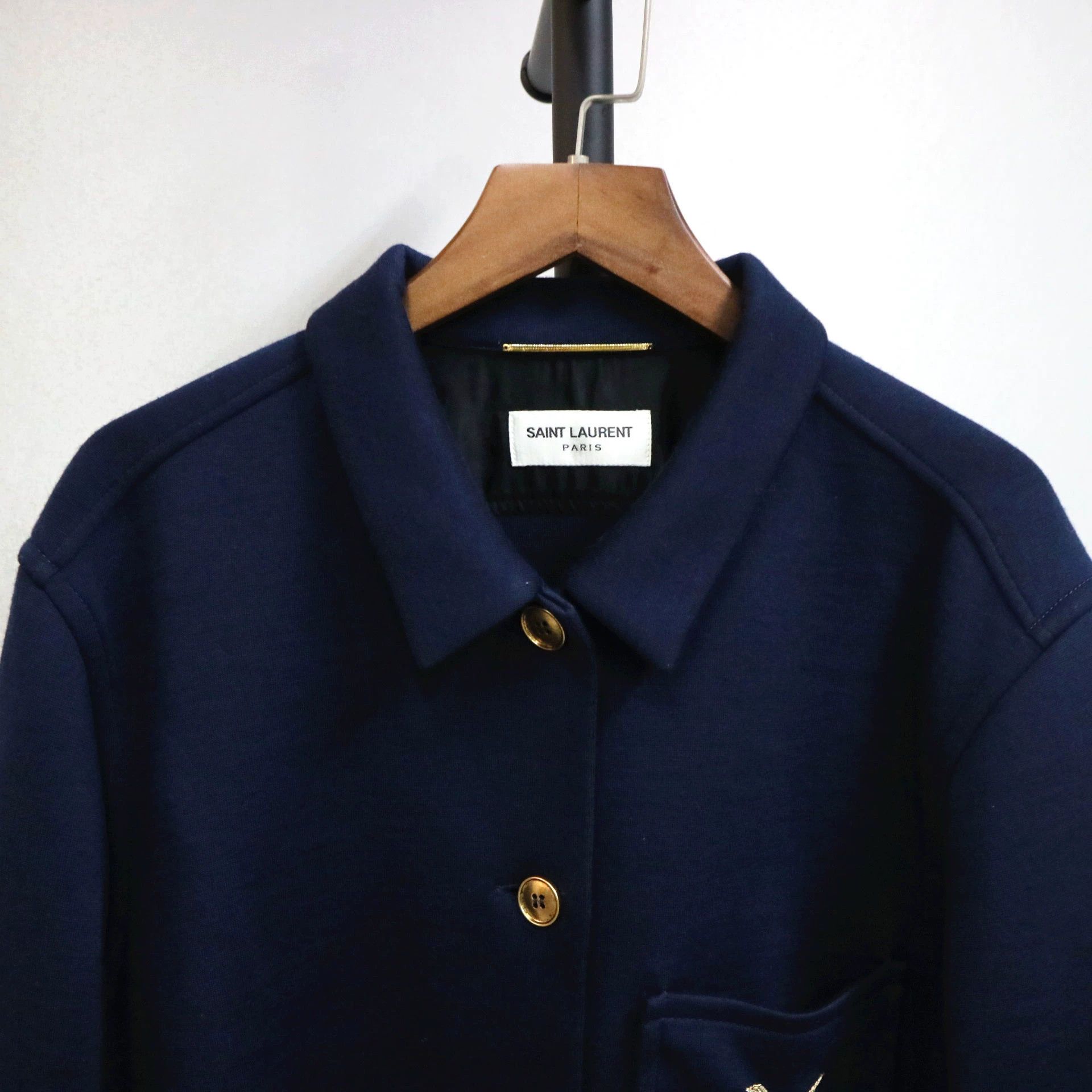 Saint Laurent Paris Saint Laurent Paris Embroidered jacket with letter logo Size US L / EU 52-54 / 3 - 4 Thumbnail
