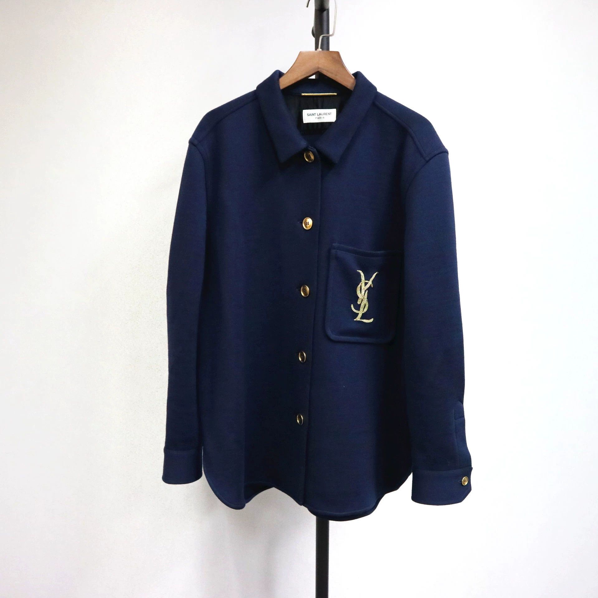 Saint Laurent Paris Saint Laurent Paris Embroidered jacket with letter logo Size US L / EU 52-54 / 3 - 2 Thumbnail